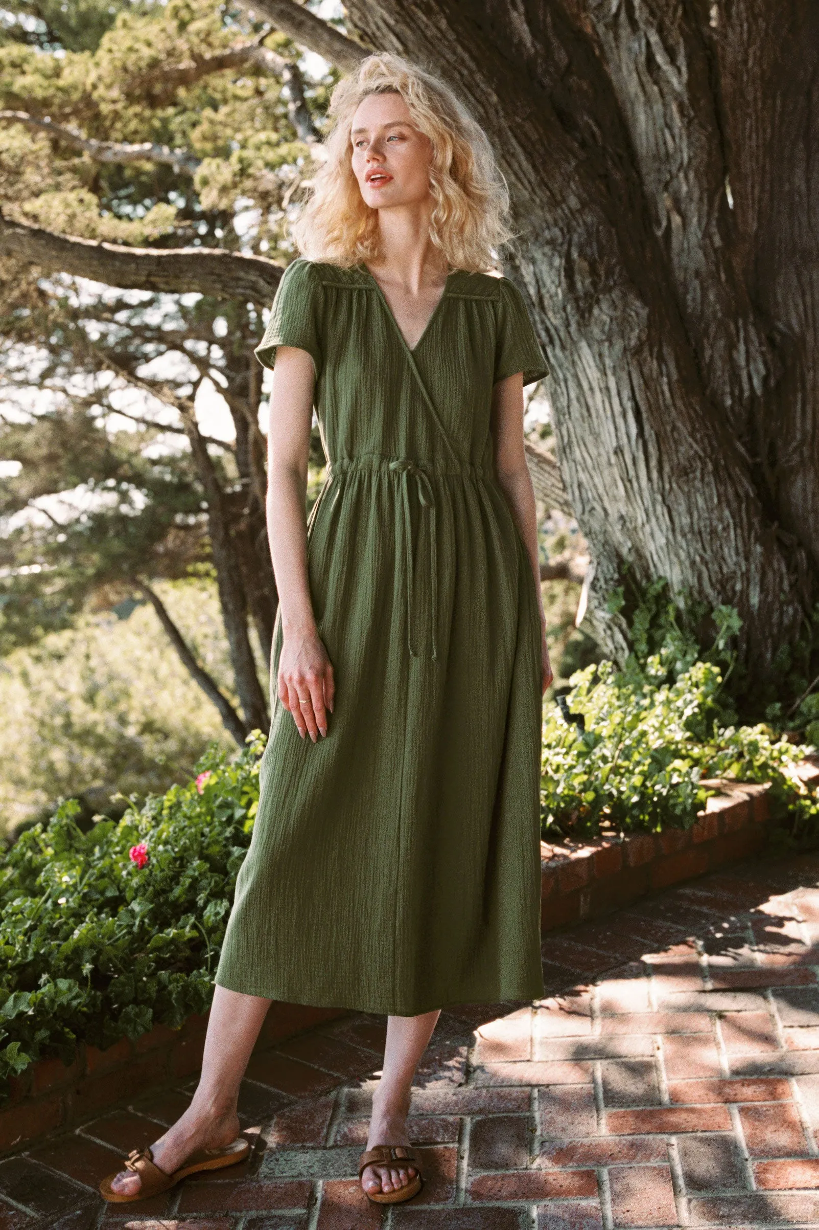 The Dawn Dress Petites | Forest Gauze sold by Christy Dawn