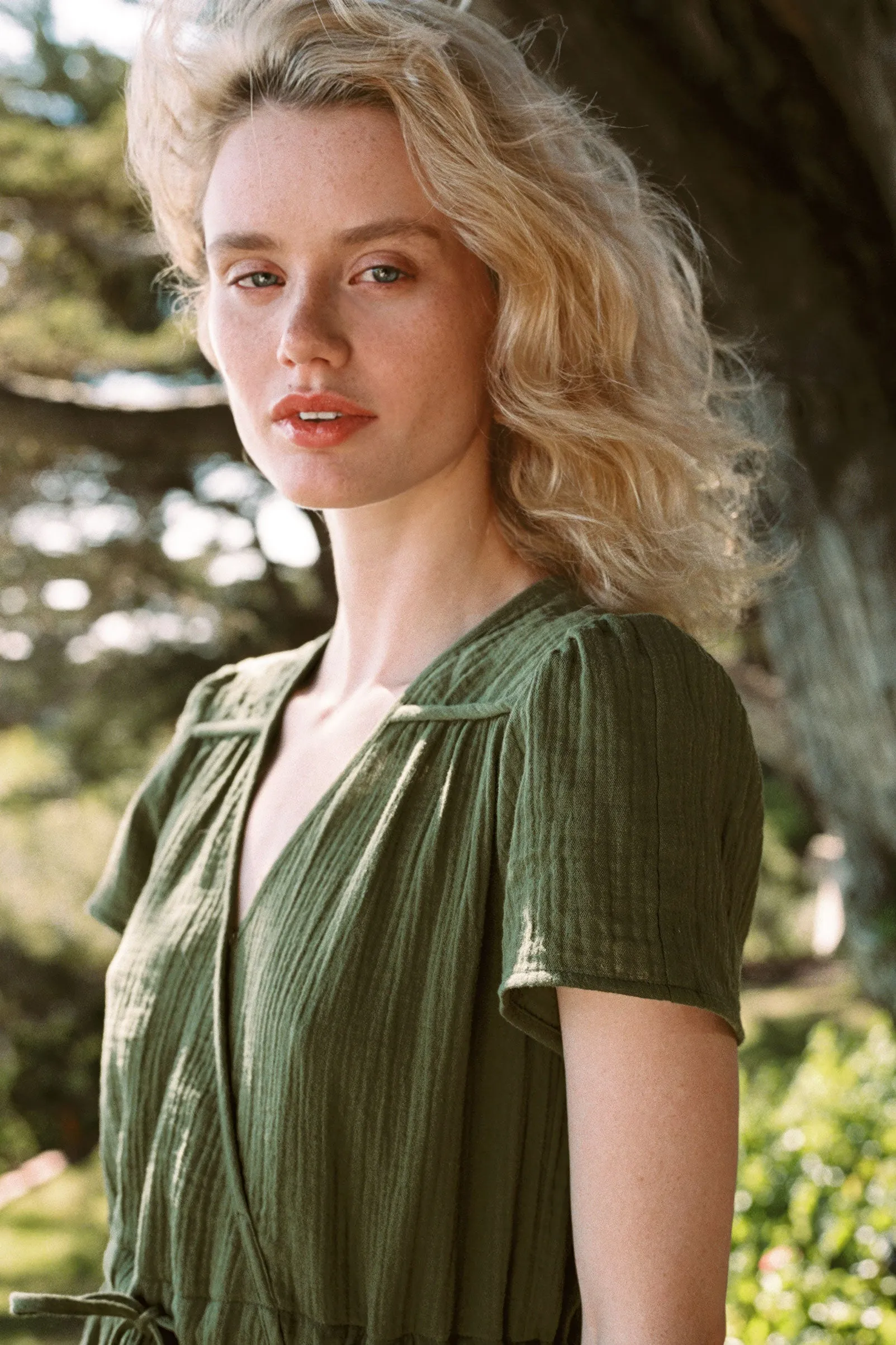 The Dawn Dress Petites | Forest Gauze sold by Christy Dawn product image thumbnail 2