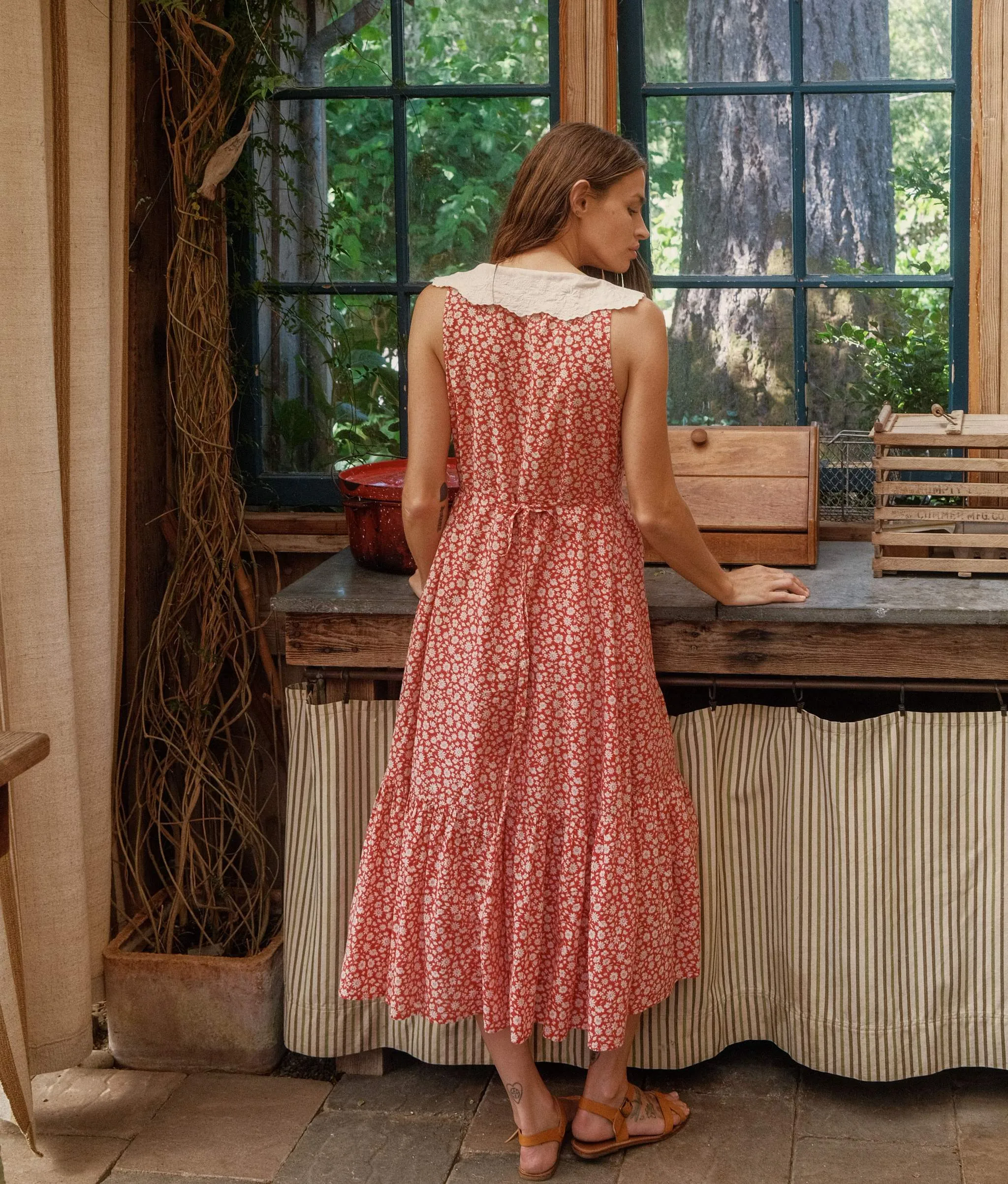 The Jessalyn Dress | Crimson Calendula sold by Christy Dawn product image thumbnail 3