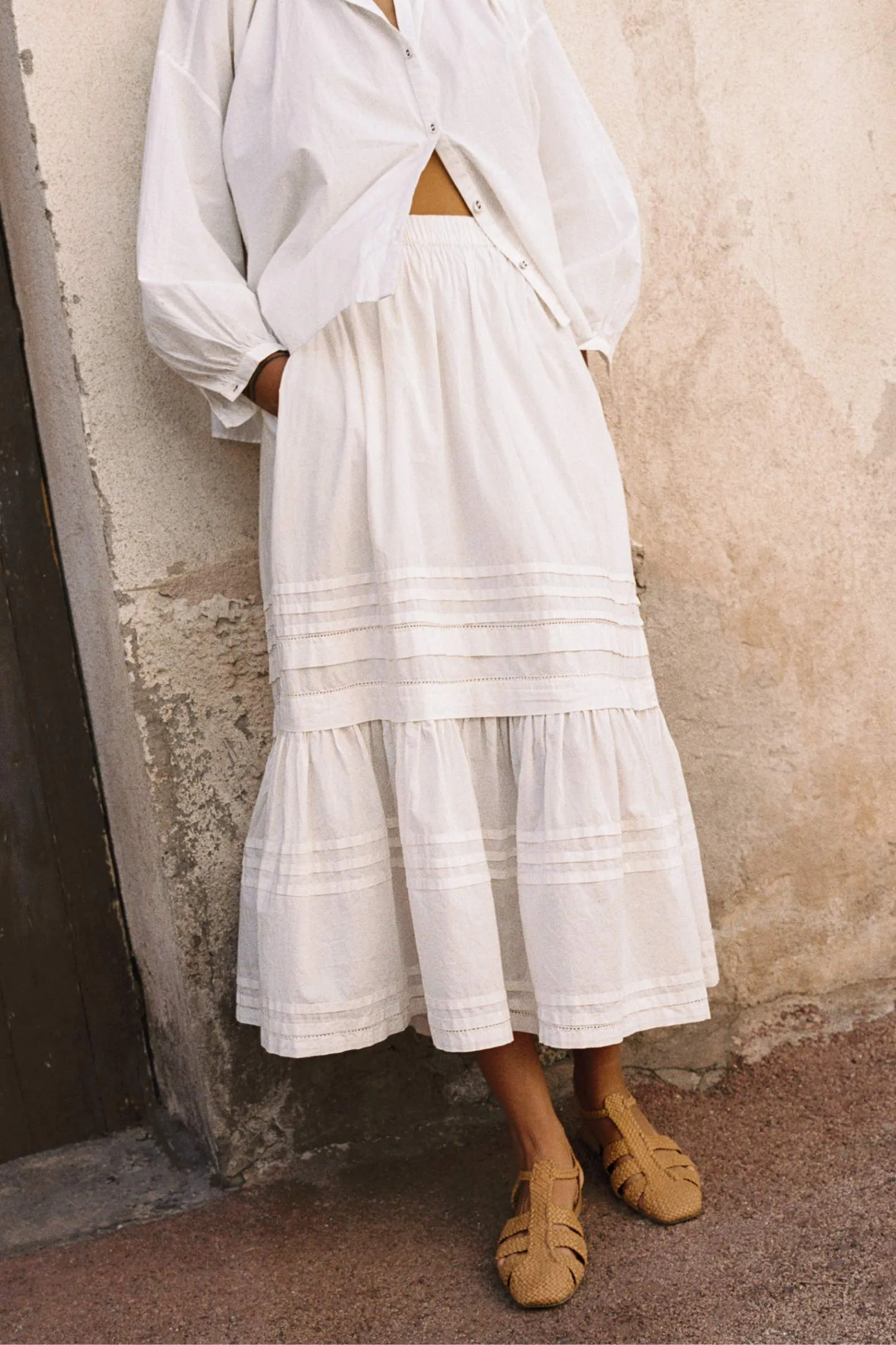 The Gabrielle Skirt | Pearl sold by Christy Dawn product image thumbnail 3