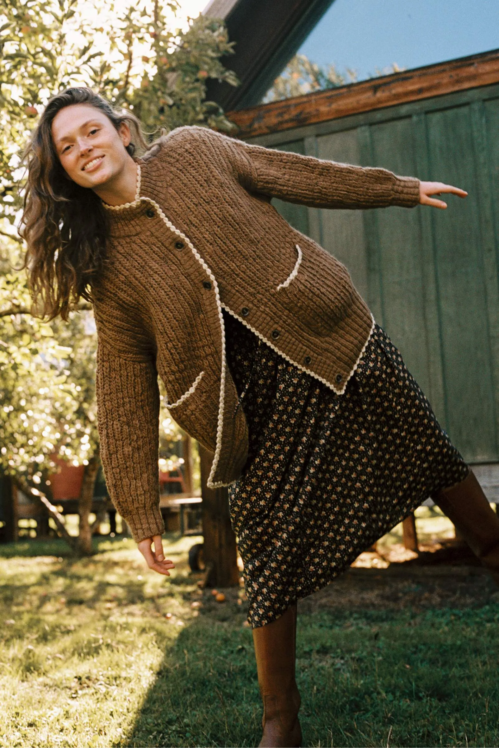 The Hilde Cardigan | Camel | Parallel