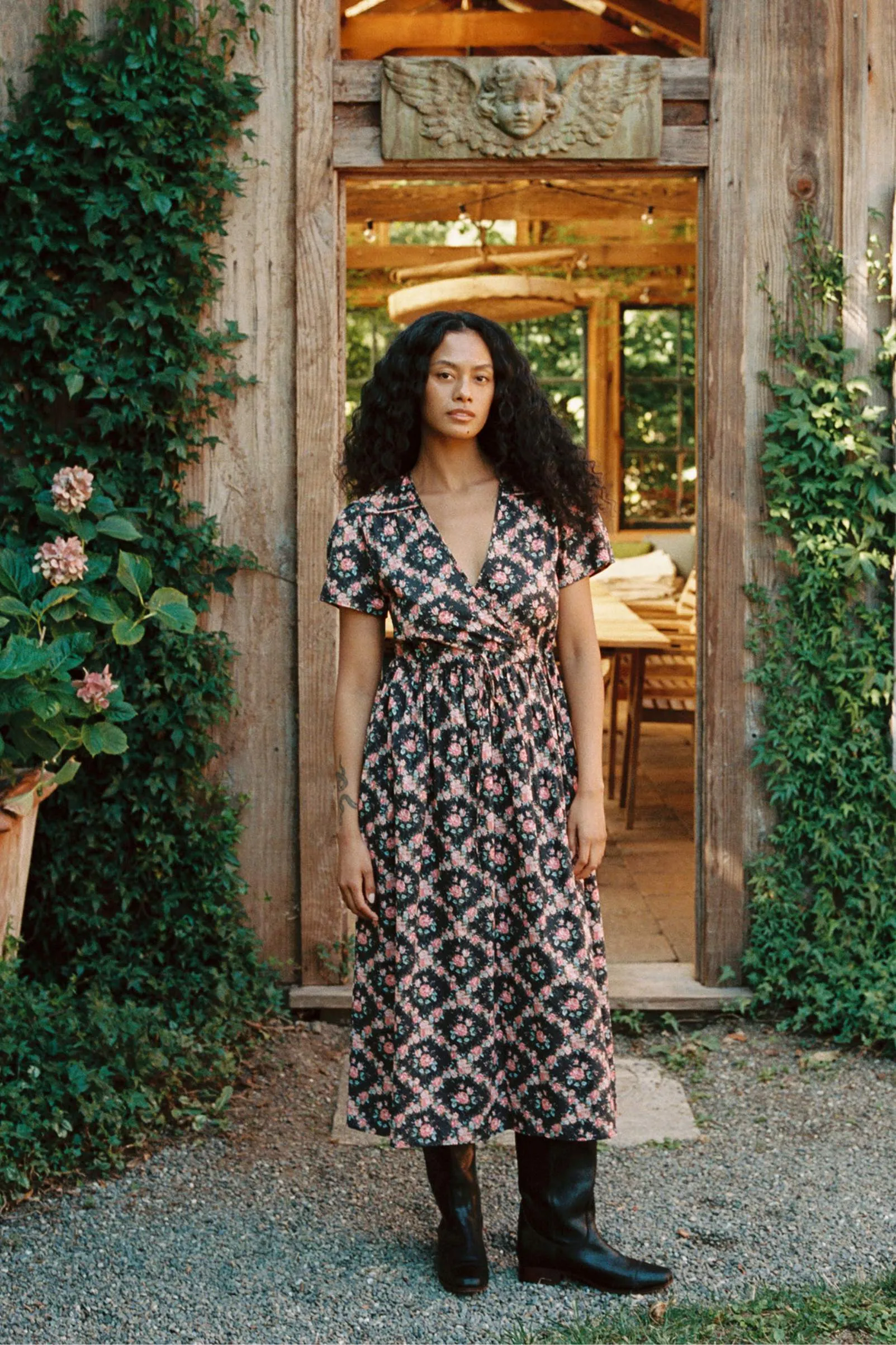 The Dawn Dress | Night Rose Lattice sold by Christy Dawn product image thumbnail 3