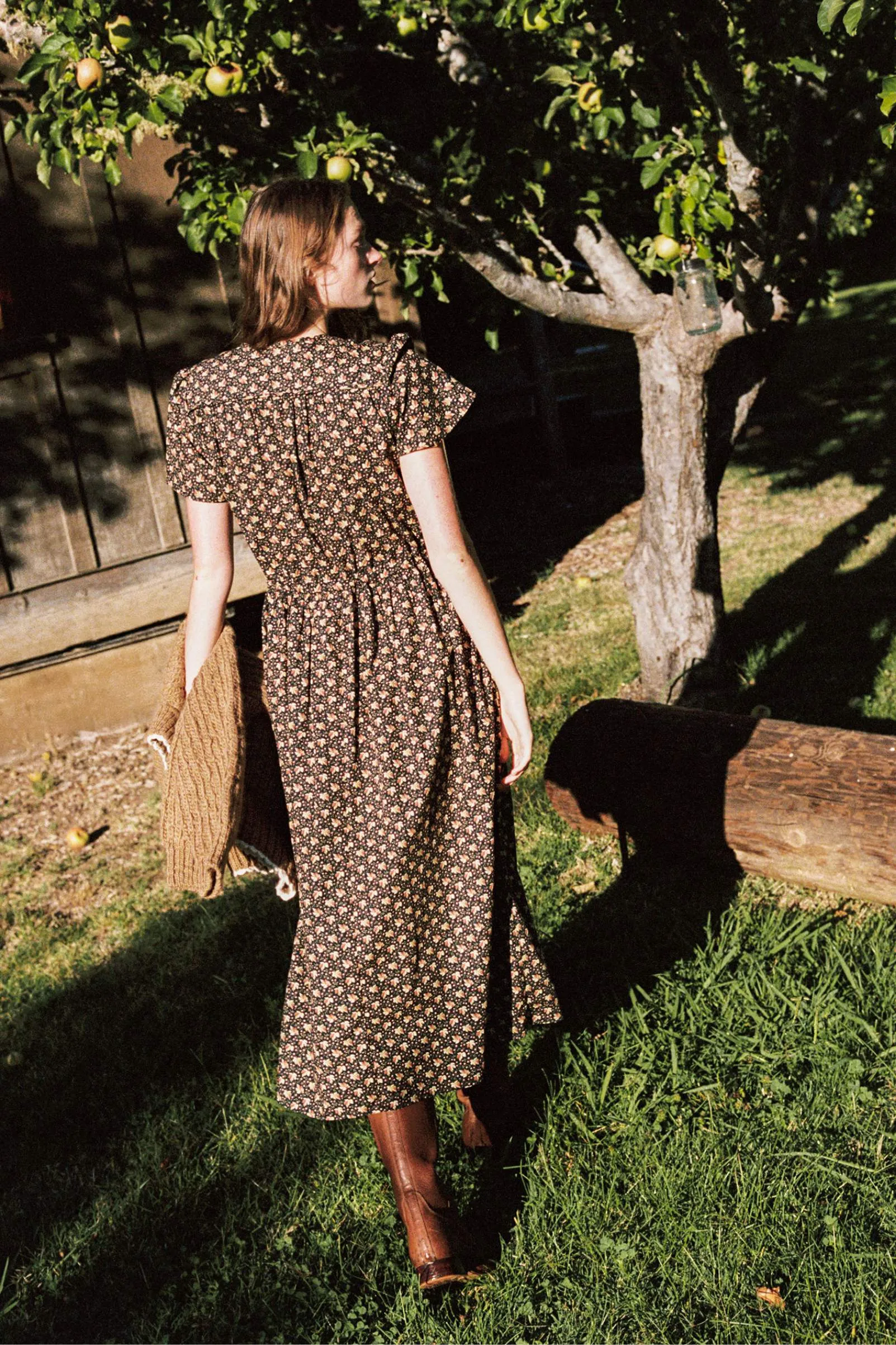 The Dawn Dress | Carob Leaf Ditsy sold by Christy Dawn product image thumbnail 4