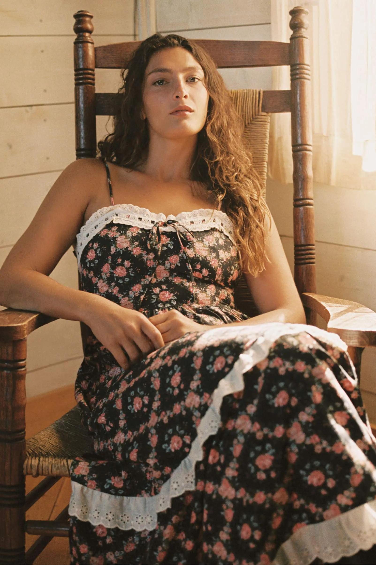 The Emma Dress | Night Rose Lattice sold by Christy Dawn product image thumbnail 5