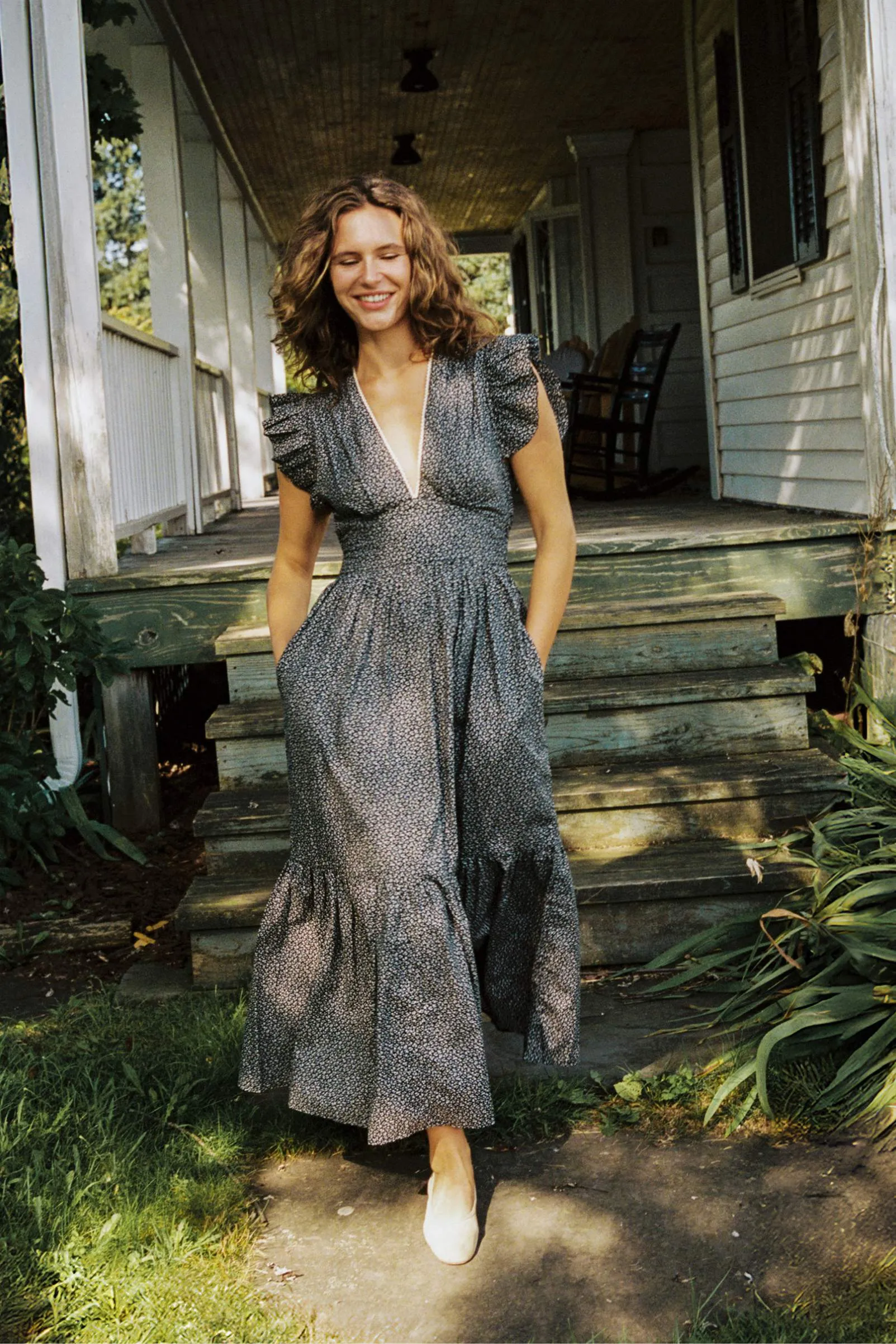 The Aurelia Dress | Midnight Floral sold by Christy Dawn product image thumbnail 4