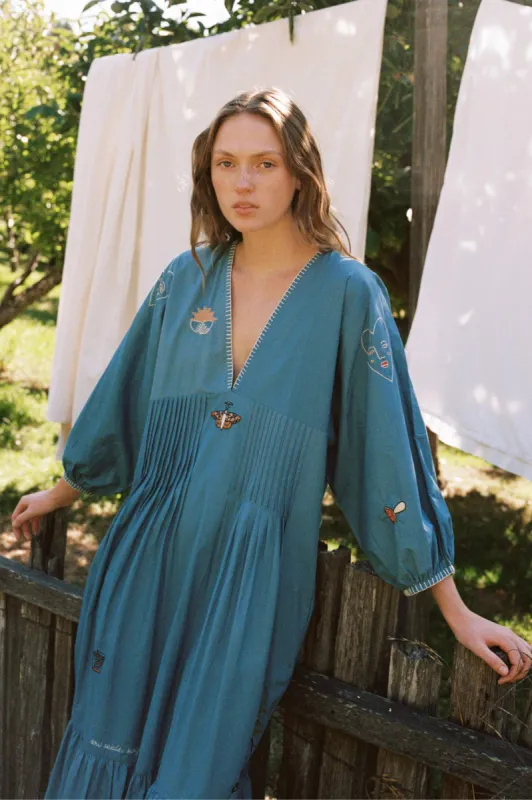 The Antonia Dress | Indigo sold by Christy Dawn