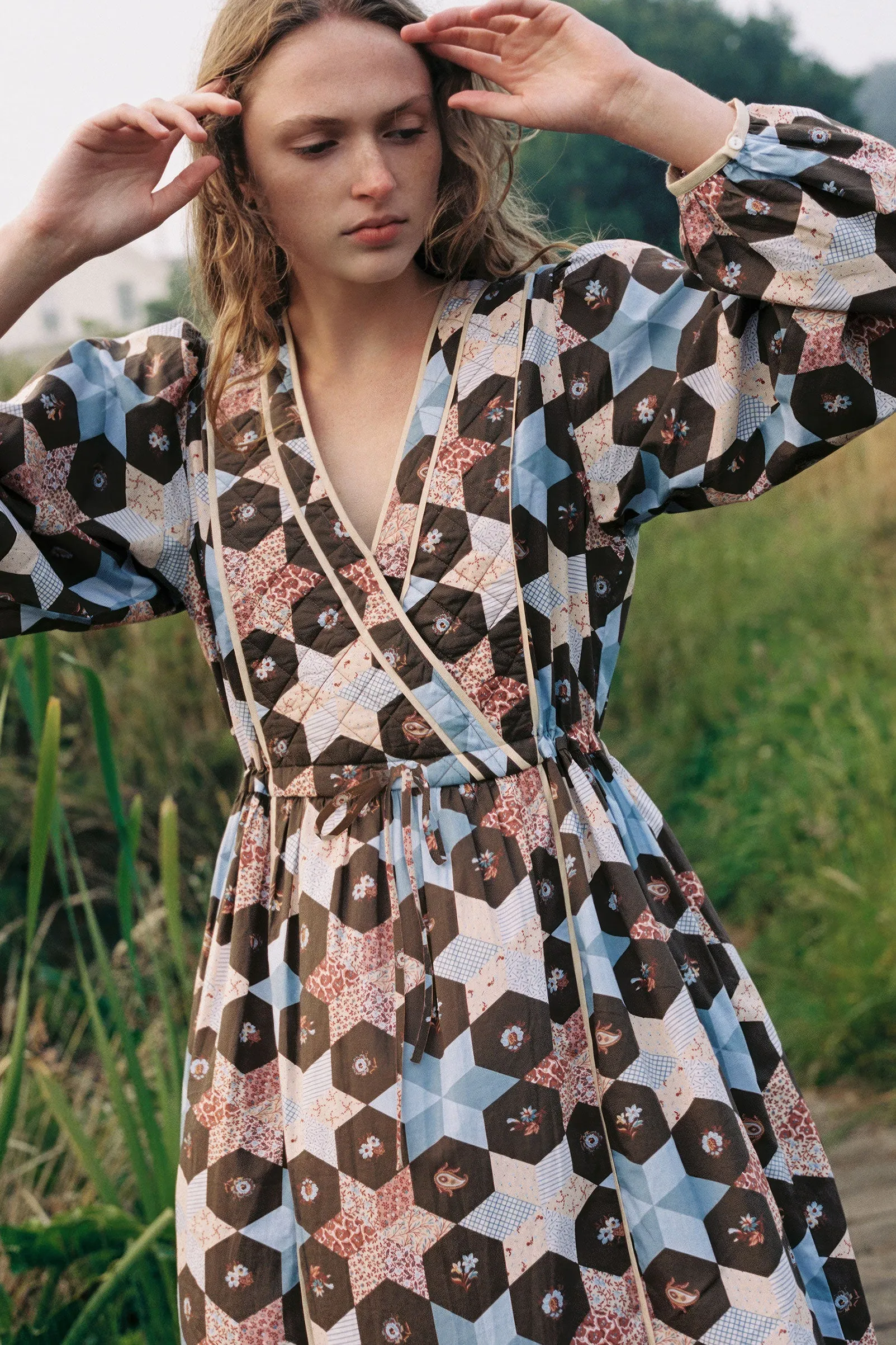 The Sona Dress | Solstice Patchwork sold by Christy Dawn