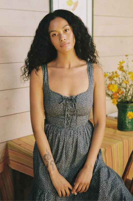 The Adele Dress | Midnight Floral sold by Christy Dawn