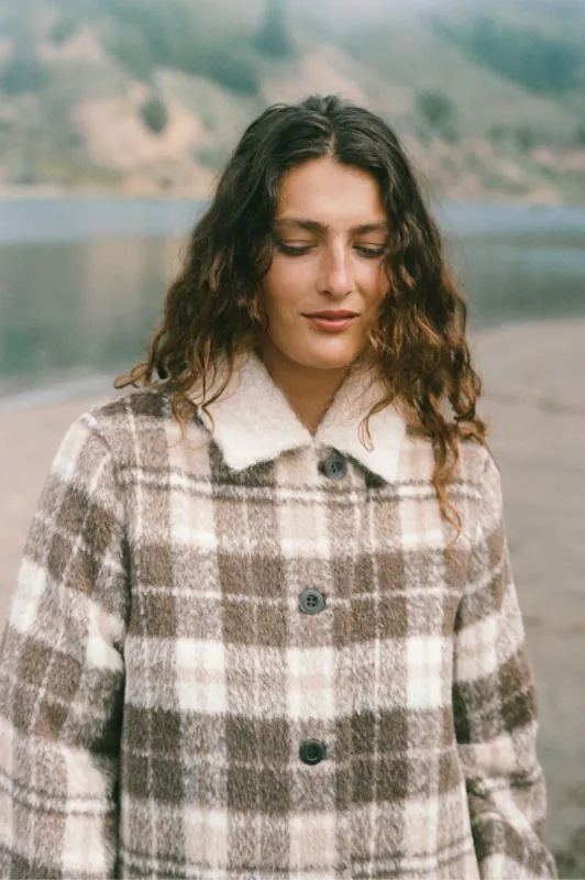 The Eleanor Coat | Wood Plaid sold by Christy Dawn