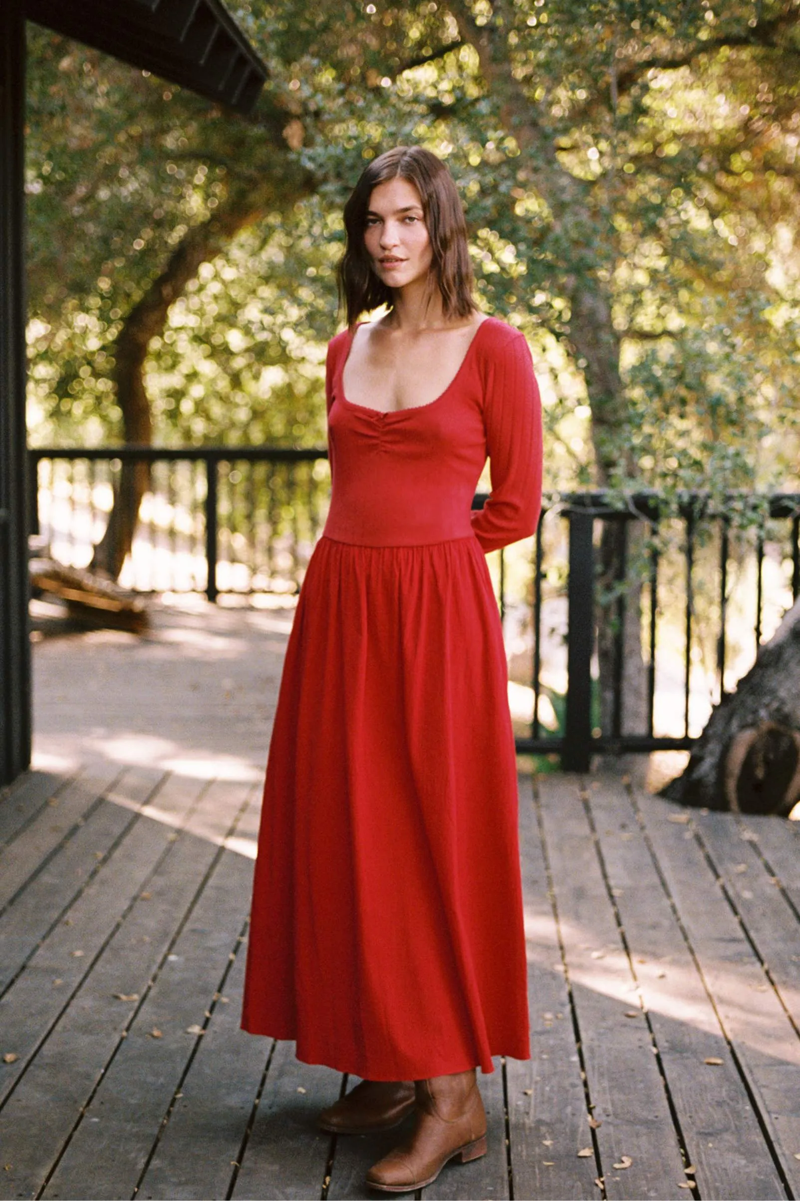 The Ramona Dress | Crimson sold by Christy Dawn product image thumbnail 5