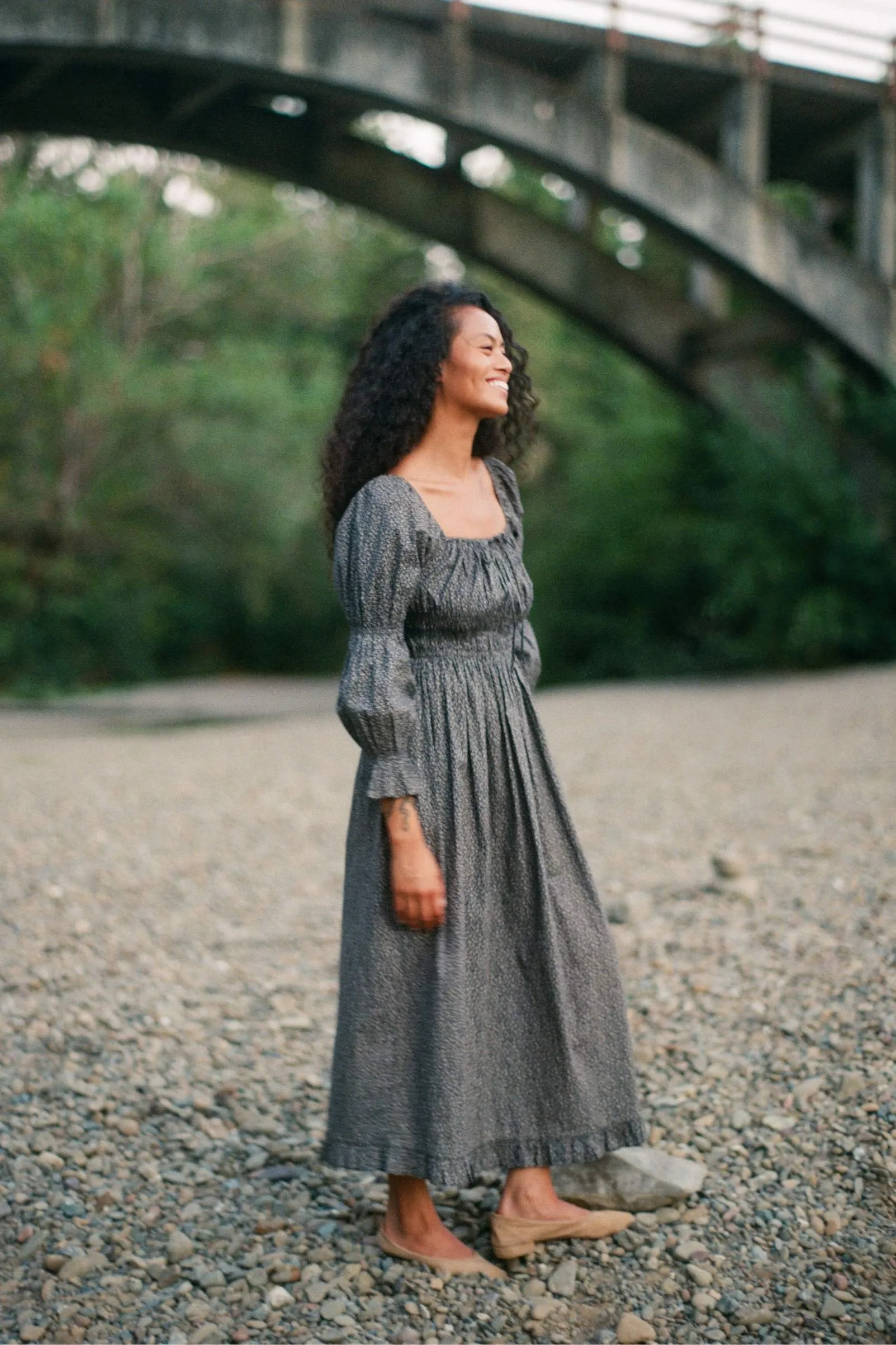 The Adelia Dress | Midnight Floral sold by Christy Dawn product image thumbnail 4