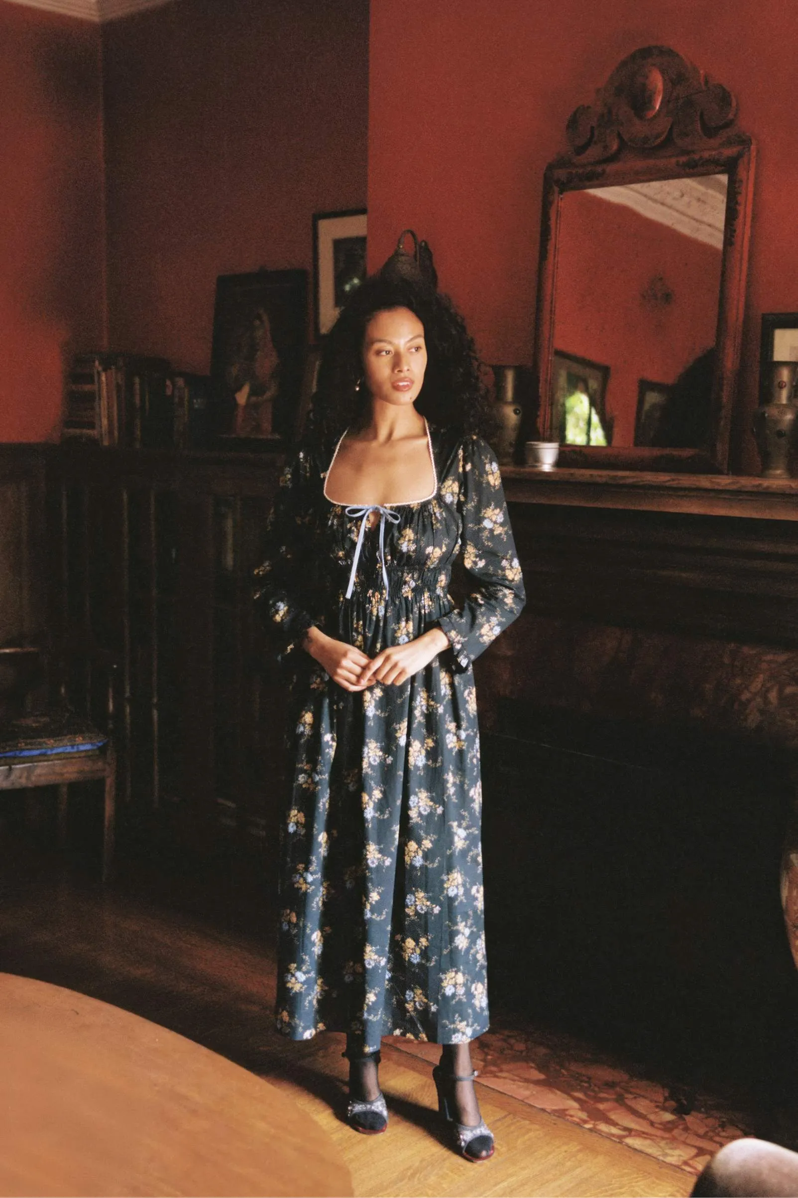 The Manuela Dress | Night Chrysanthemum sold by Christy Dawn product image thumbnail 3