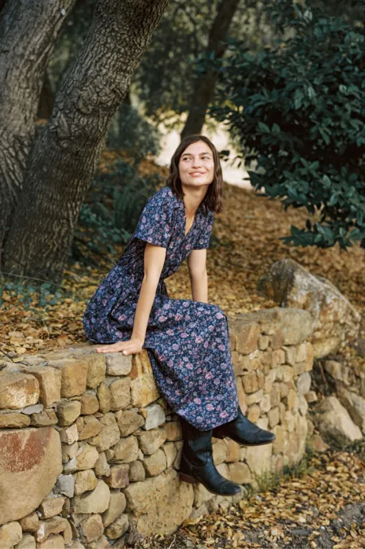 The Simple Dawn Dress Petites | Blooming Pomegranate sold by Christy Dawn