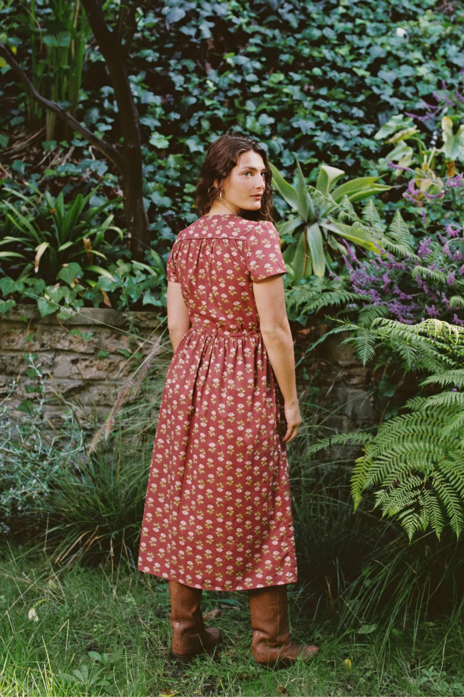 The Simple Dawn Dress | Antique Lotus Red sold by Christy Dawn product image thumbnail 4