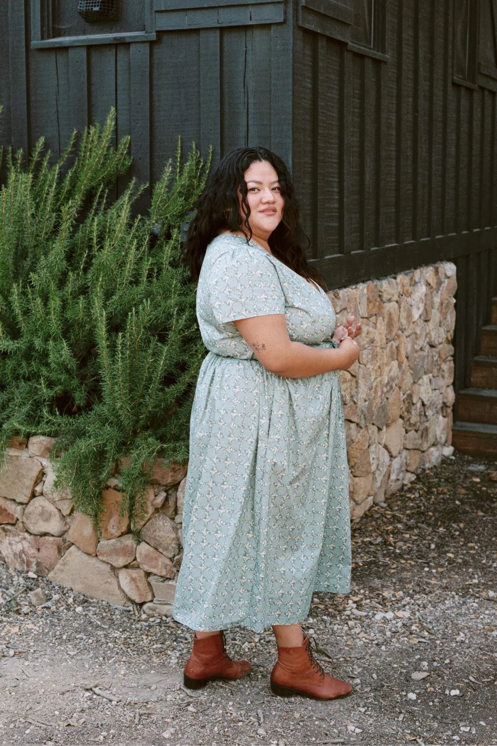The Simple Dawn Dress Extended | Teal Trellis sold by Christy Dawn product image thumbnail 4