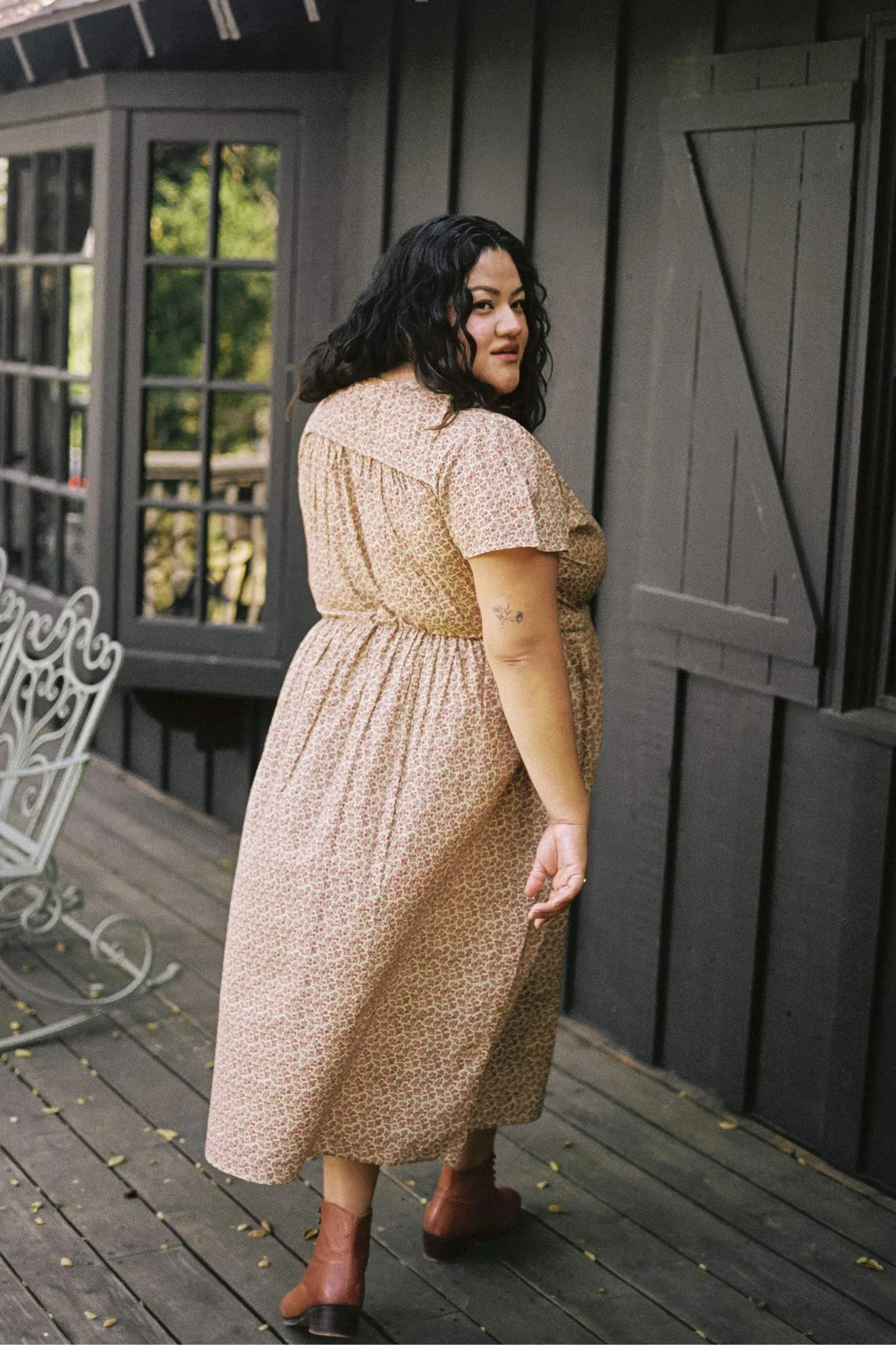 The Simple Dawn Dress Extended | Berry Ditsy Red sold by Christy Dawn product image thumbnail 3