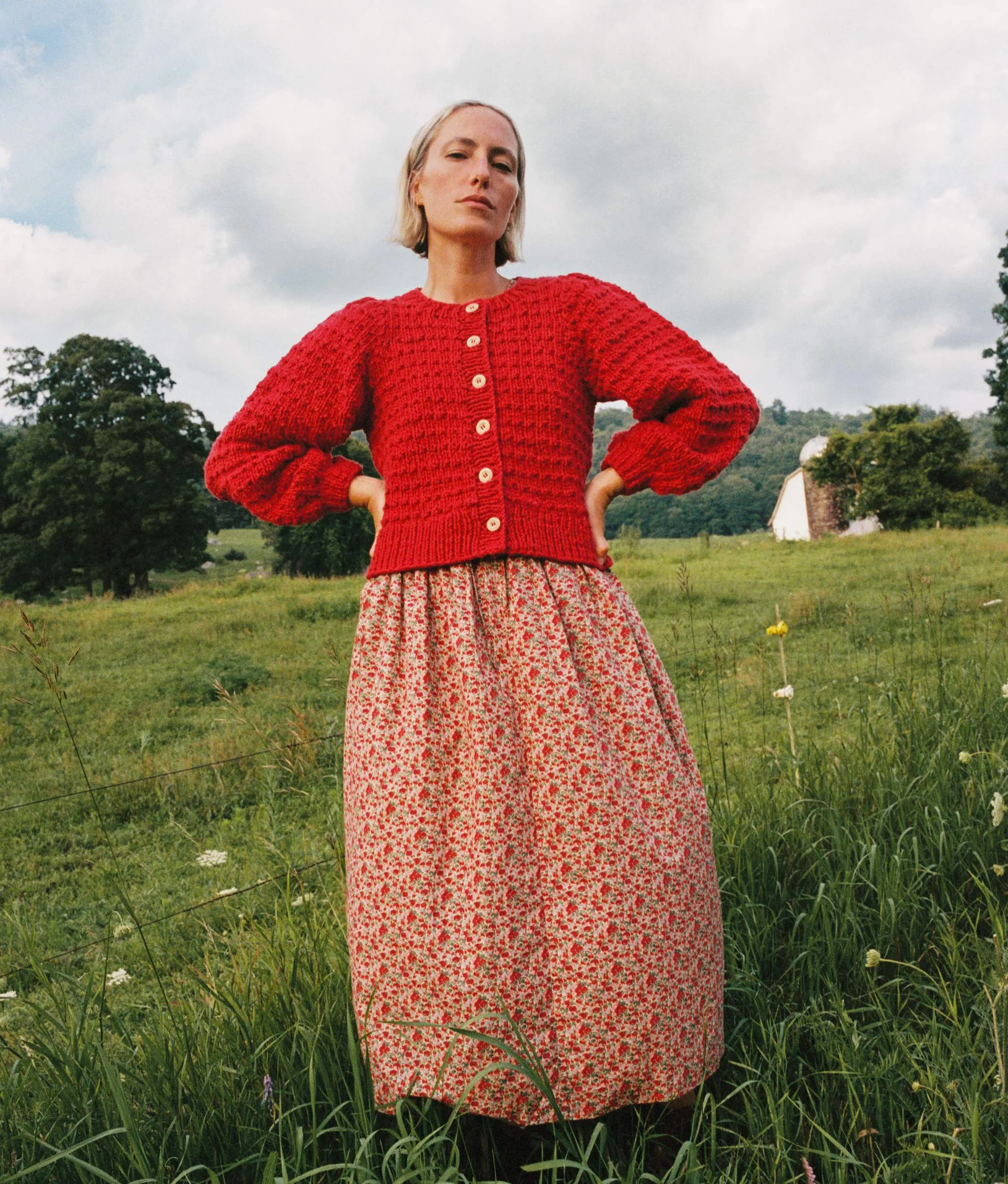 The Nola Cardigan | Crimson sold by Christy Dawn product image thumbnail 3