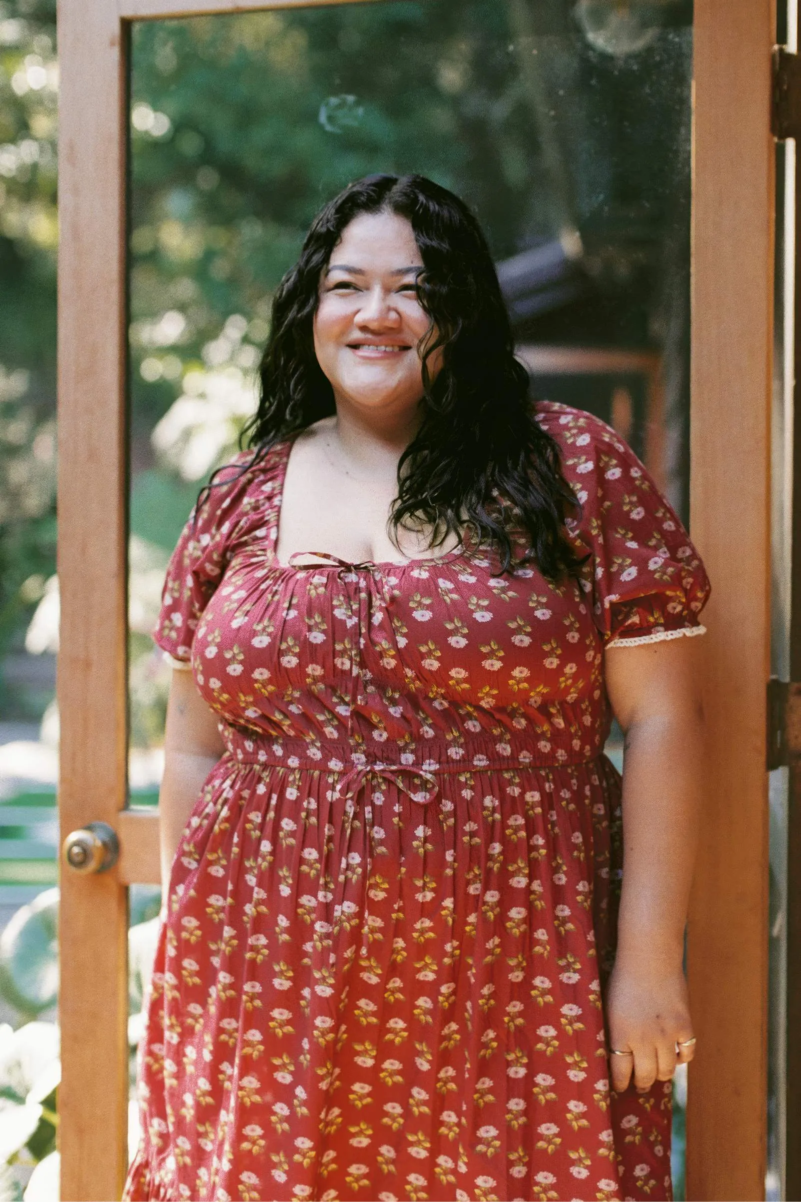 The Brynne Dress Extended | Antique Lotus Red sold by Christy Dawn product image thumbnail 4