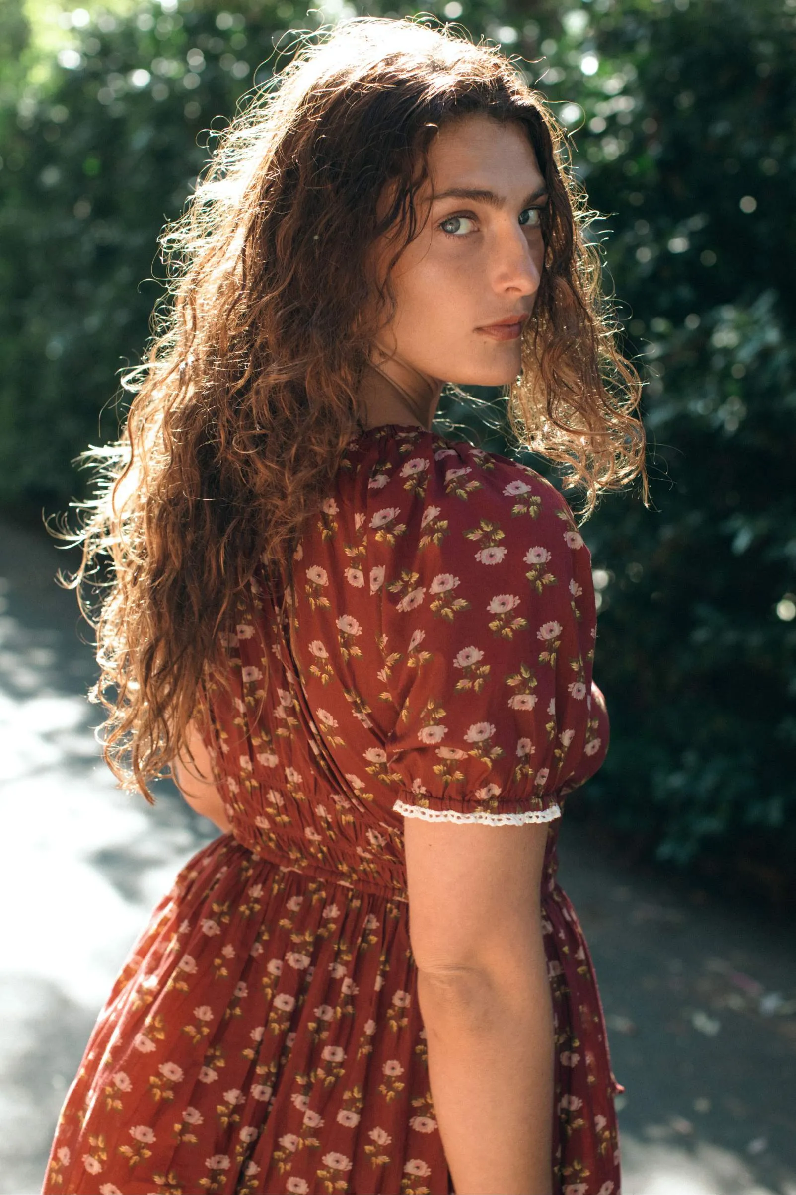 The Brynne Dress | Antique Lotus Red sold by Christy Dawn product image thumbnail 3