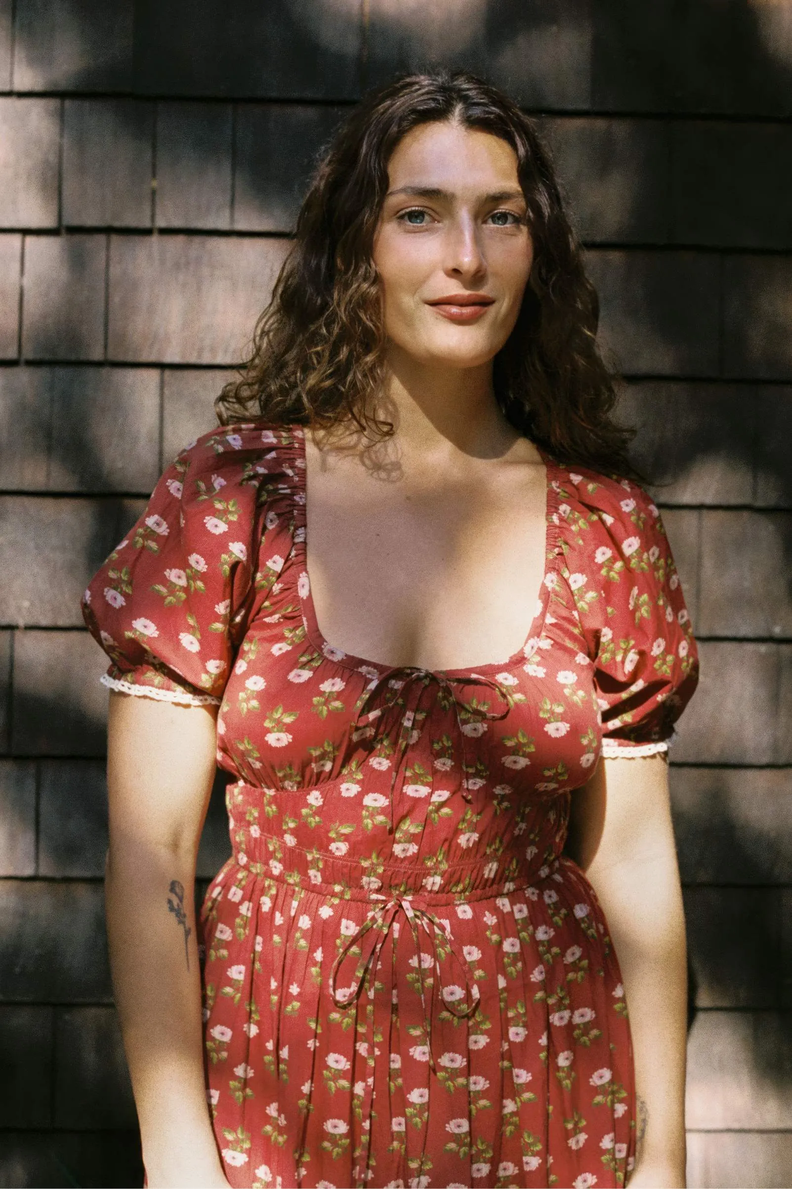 The Brynne Dress | Antique Lotus Red sold by Christy Dawn product image thumbnail 2