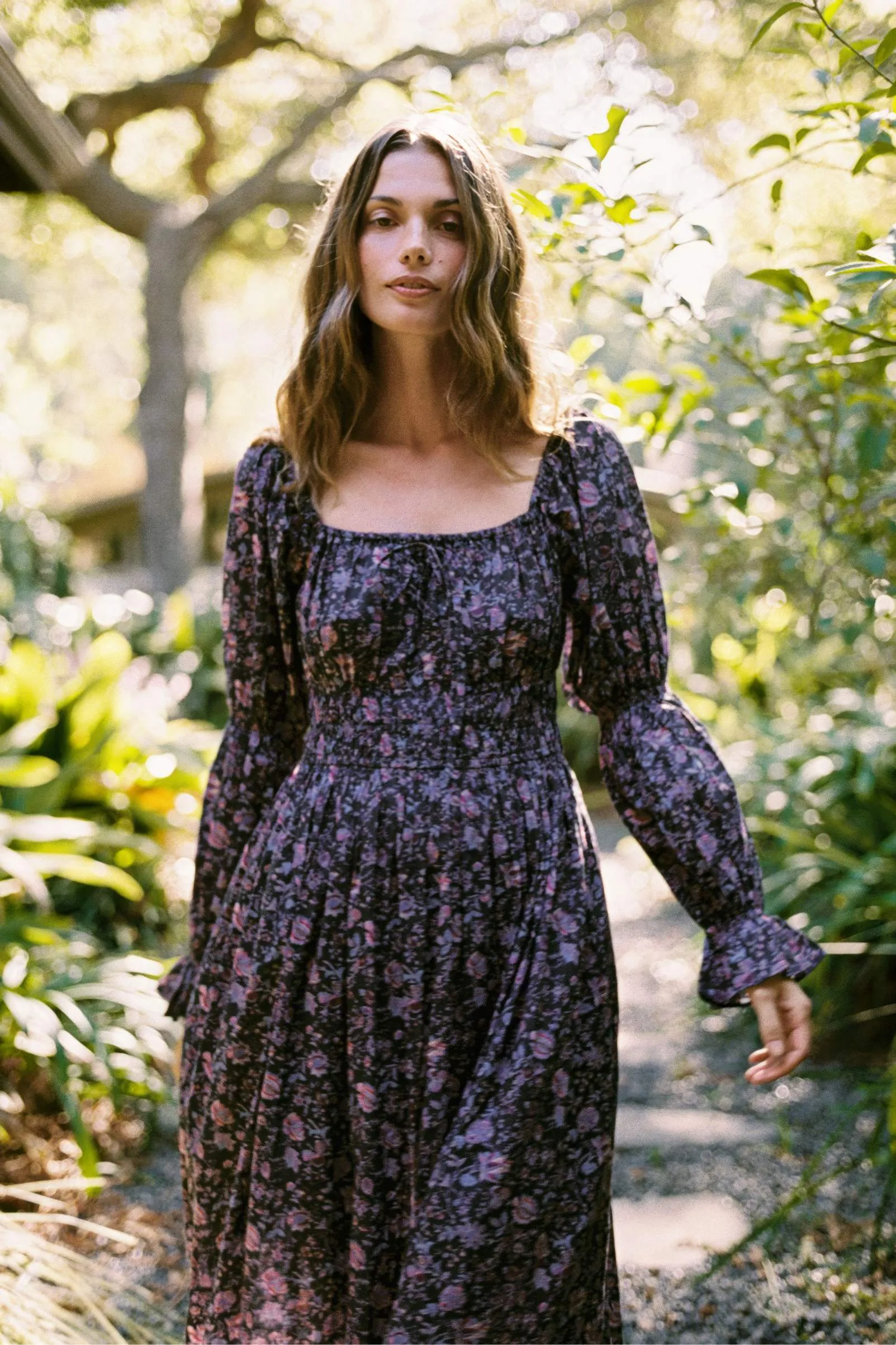 The Adelia Dress | Blooming Pomegranate sold by Christy Dawn