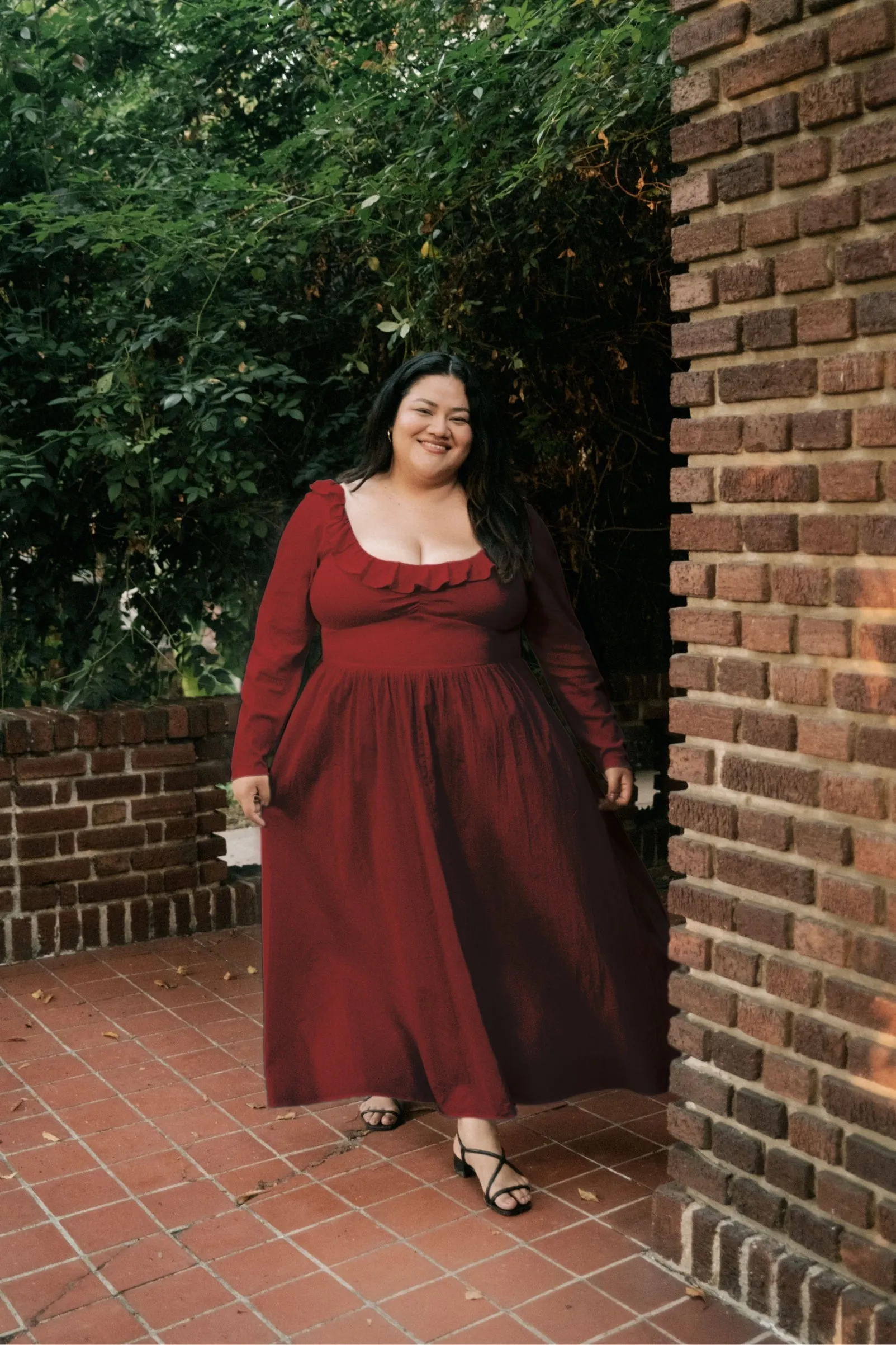 The Marion Dress Extended | Red Dahlia sold by Christy Dawn product image thumbnail 3