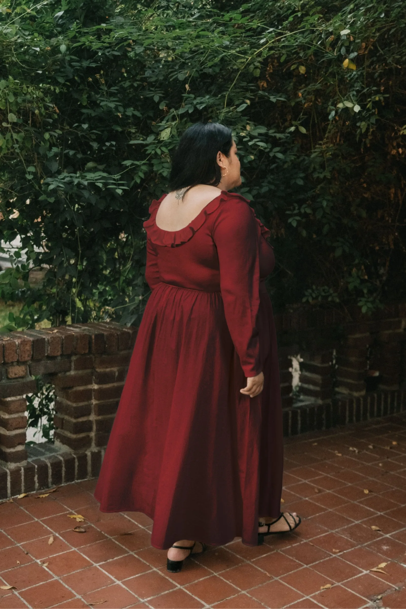 The Marion Dress Extended | Red Dahlia sold by Christy Dawn product image thumbnail 2
