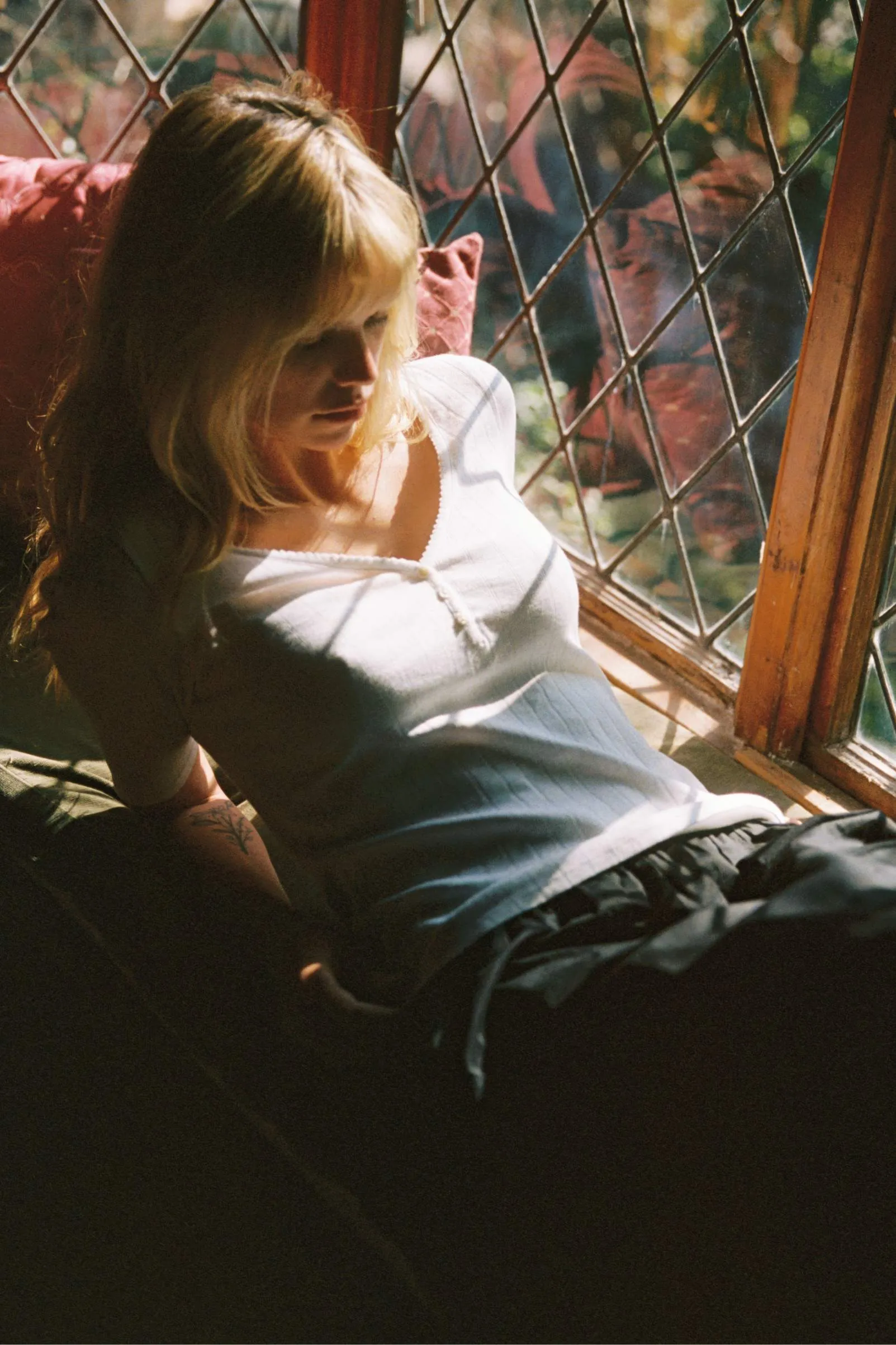 The Wren Tee | Ivory Regenerative Pointelle sold by Christy Dawn product image thumbnail 2