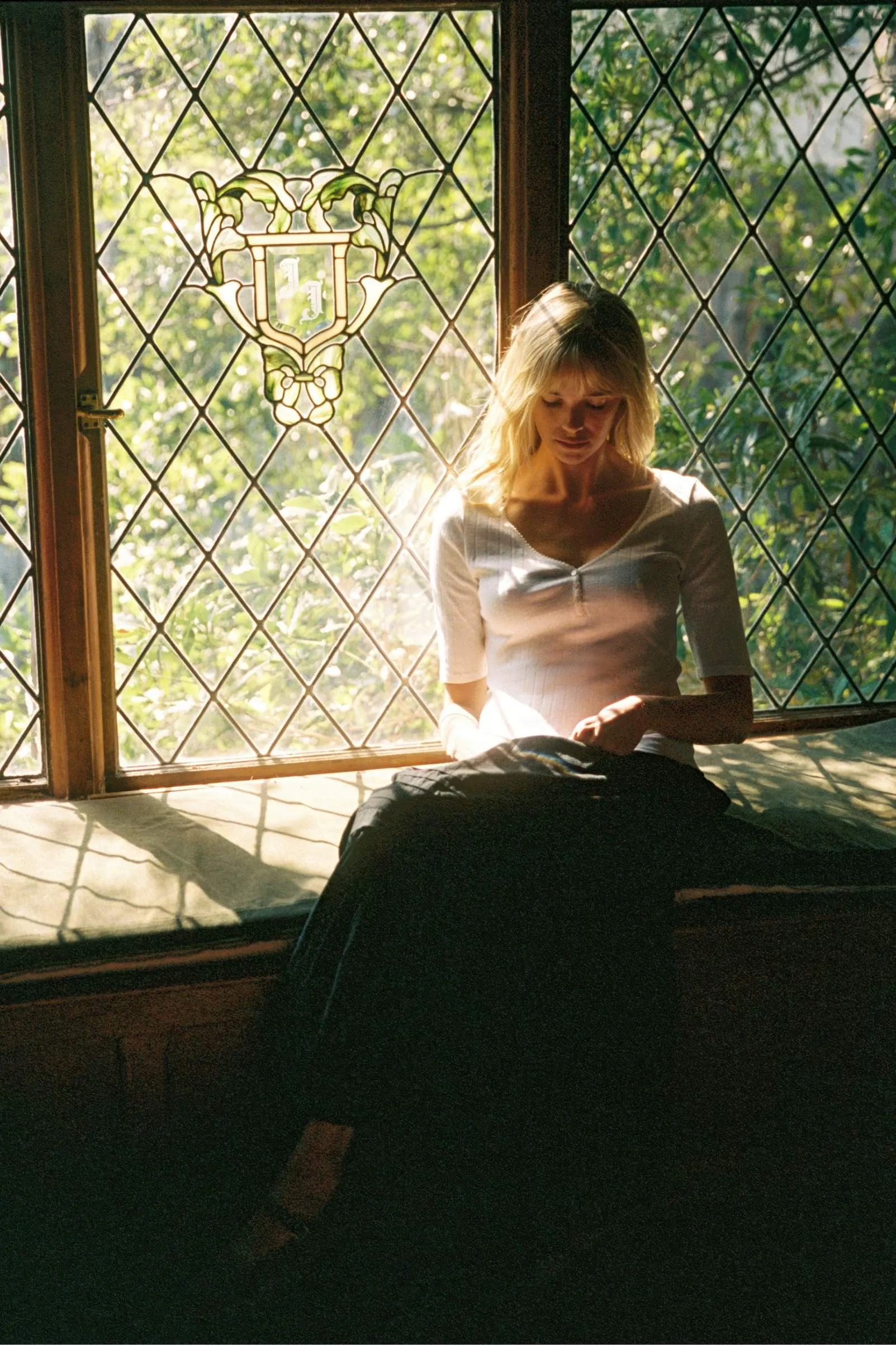 The Wren Tee | Ivory Regenerative Pointelle sold by Christy Dawn product image thumbnail 3