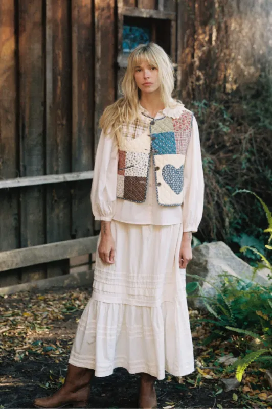 The Ione Vest | Heart Patchwork sold by Christy Dawn