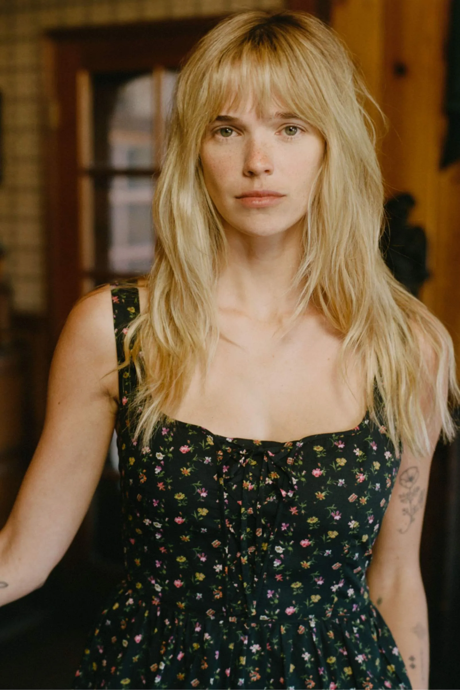 The Adele Dress Petites | Night Garden sold by Christy Dawn product image thumbnail 4