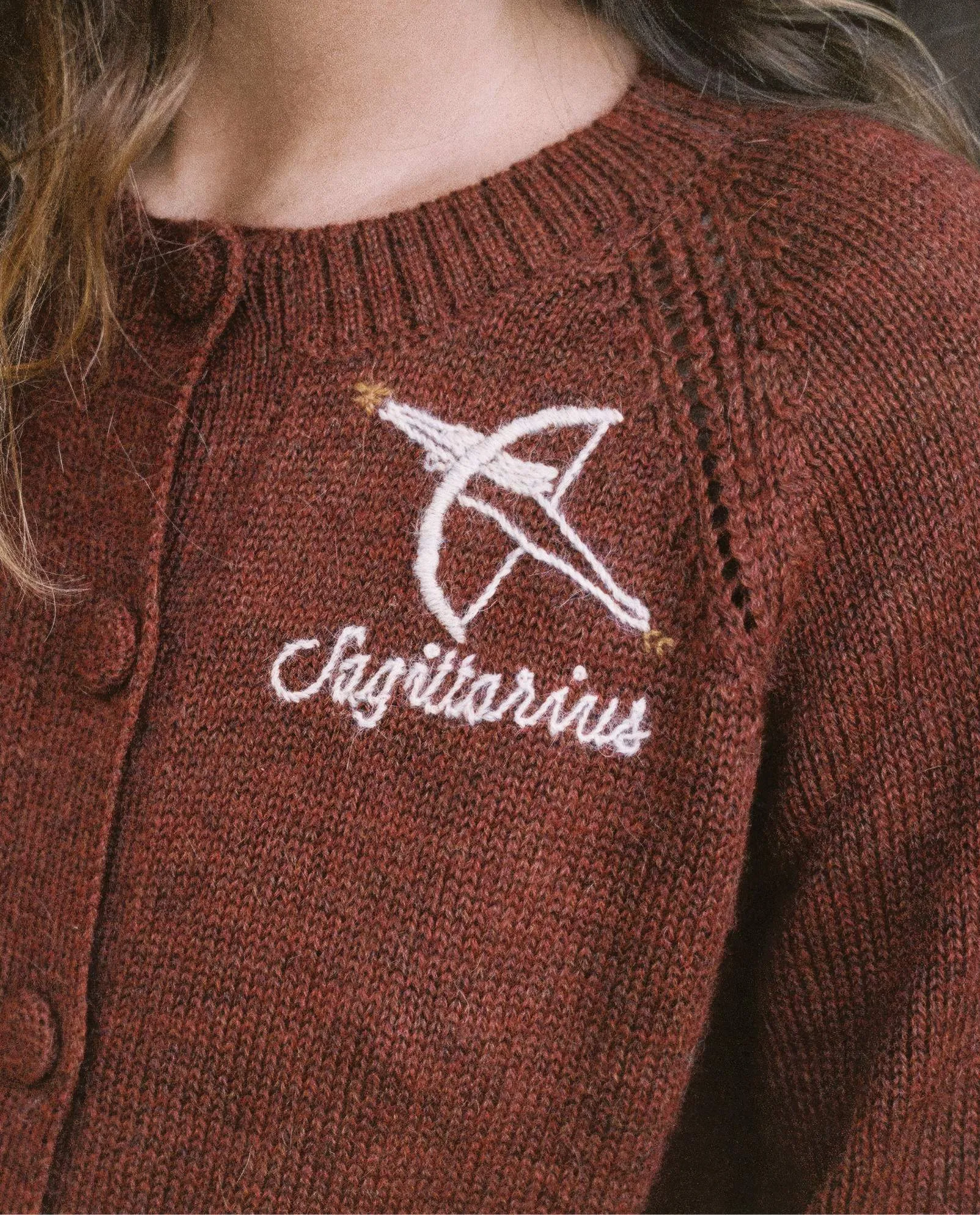 The Astral Cardigan | Sagittarius Garnet sold by Christy Dawn product image thumbnail 4