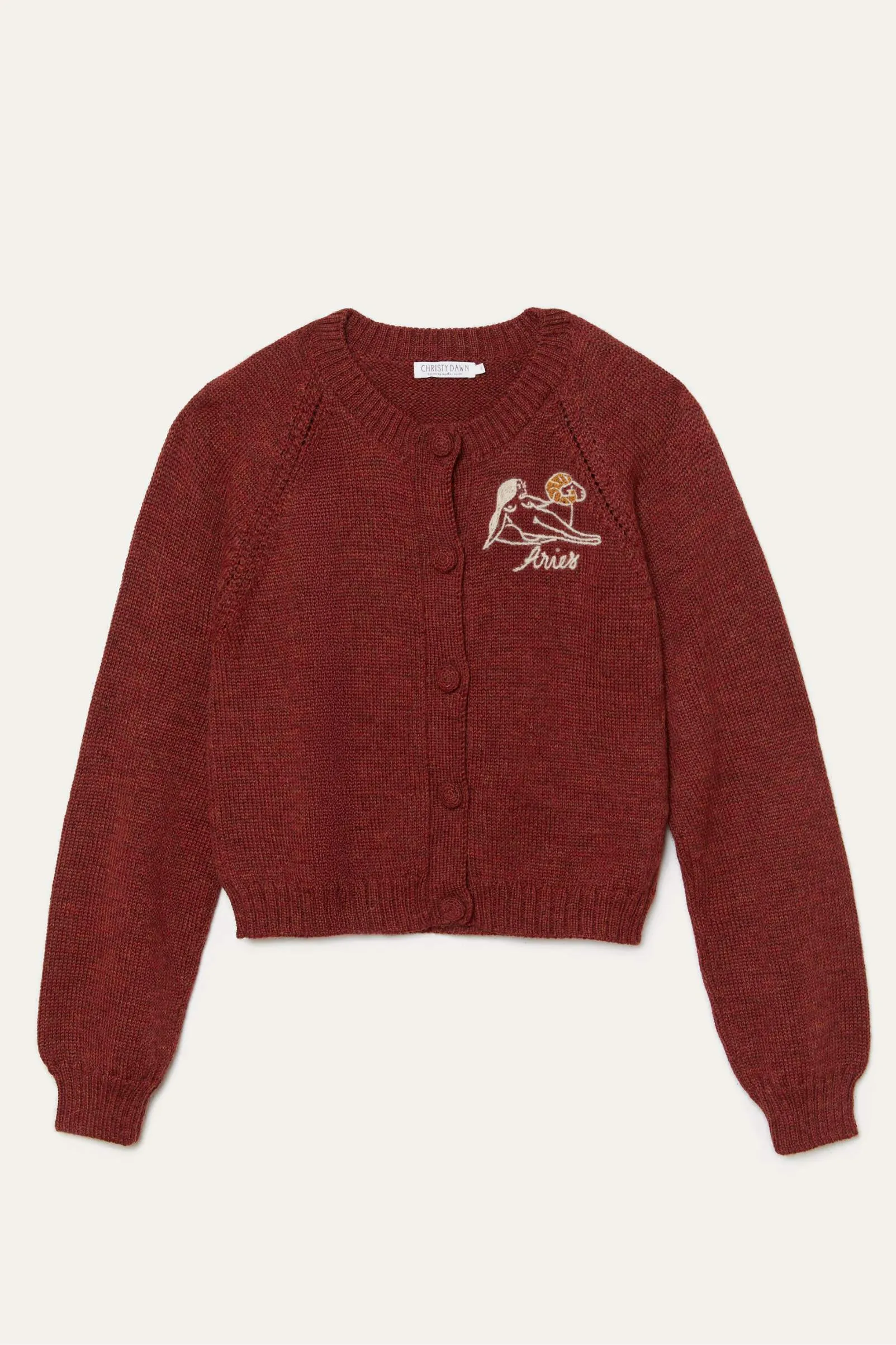 The Astral Cardigan | Aries Garnet sold by Christy Dawn product image thumbnail 3