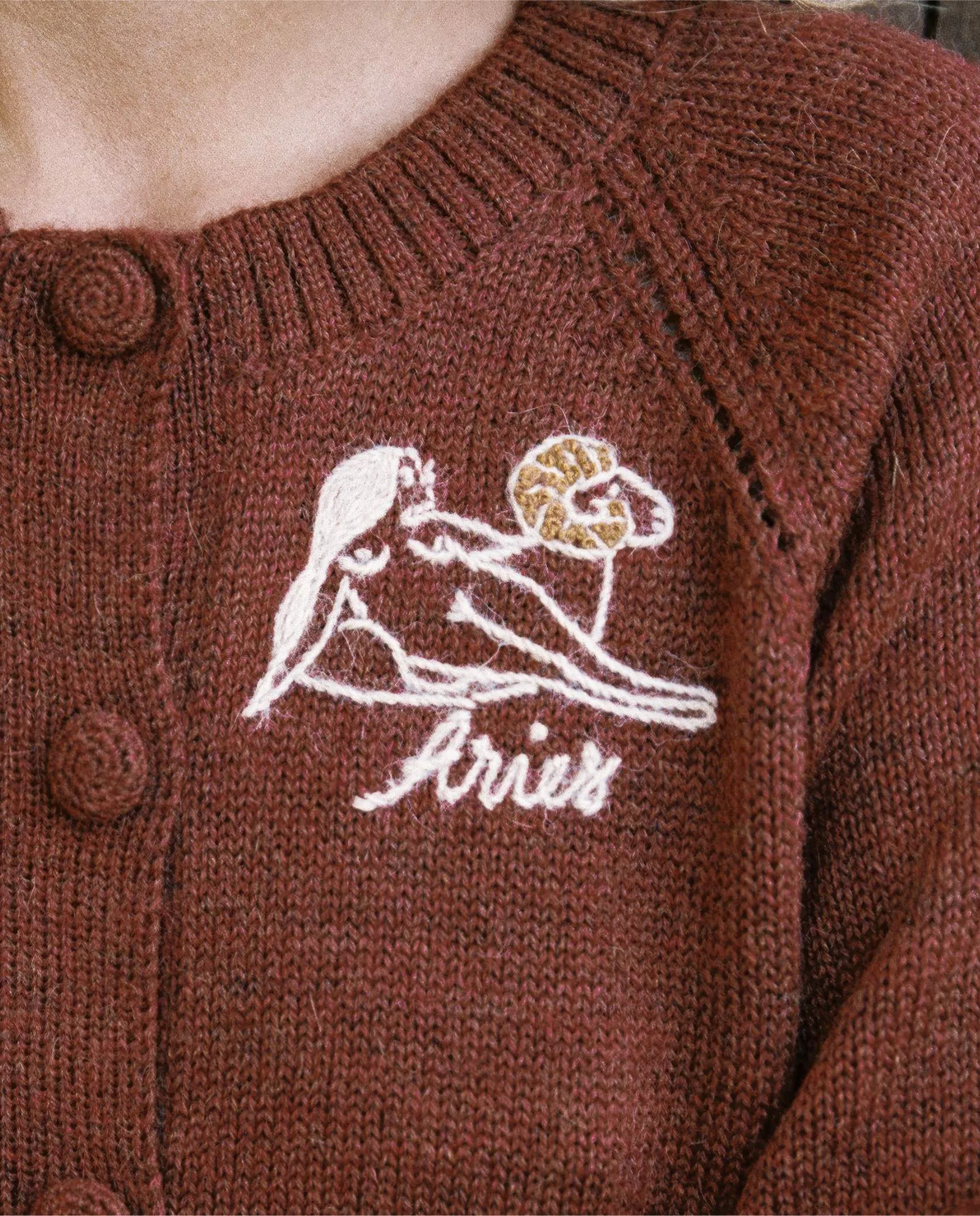 The Astral Cardigan | Aries Garnet sold by Christy Dawn product image thumbnail 4