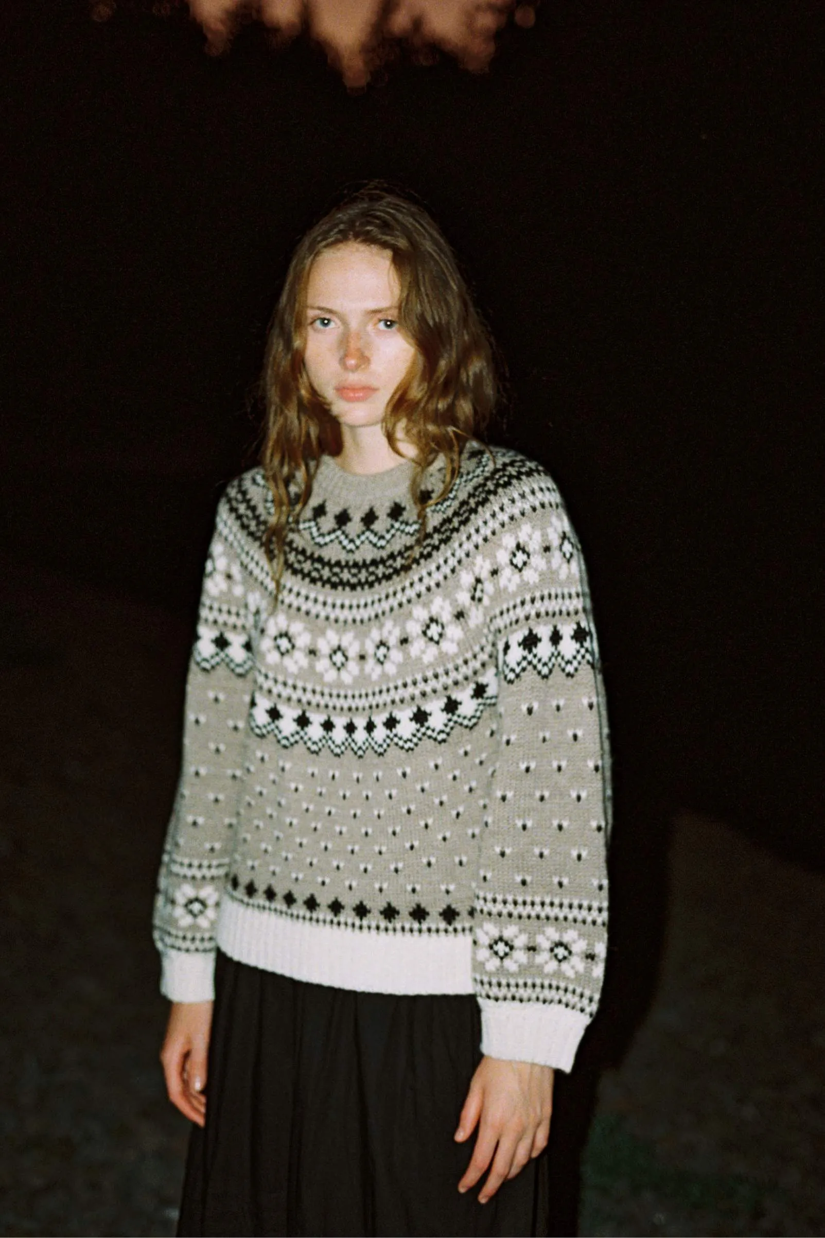 The Linnea Sweater | Fair Isle Oatmeal sold by Christy Dawn product image thumbnail 4