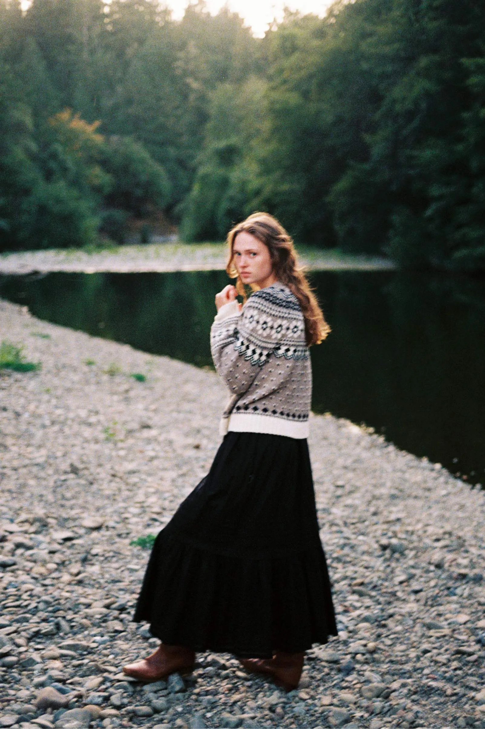 The Linnea Sweater | Fair Isle Oatmeal sold by Christy Dawn product image thumbnail 3
