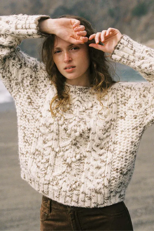 The Anja Sweater | Speckled Maple sold by Christy Dawn