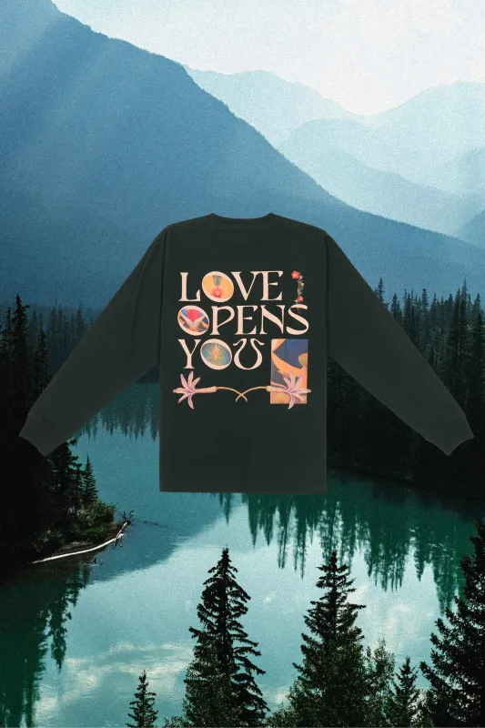 Regenerative Long Sleeve Tee | Love Opens sold by Christy Dawn
