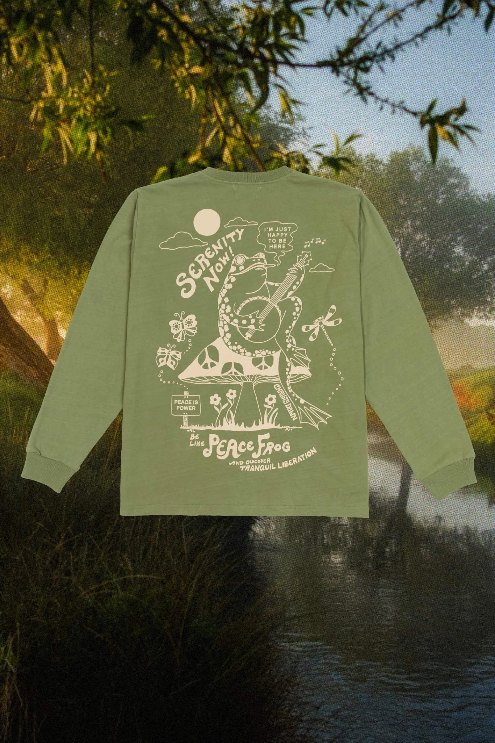 Regenerative Long Sleeve Tee | Peace Frog sold by Christy Dawn
