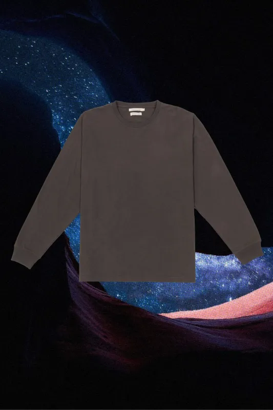 Regenerative Long Sleeve Tee | Charcoal sold by Christy Dawn