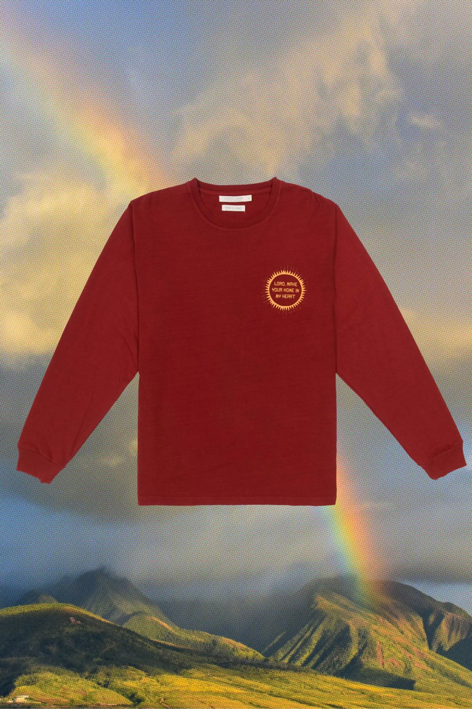 Regenerative Long Sleeve Tee | Hanuman Red sold by Christy Dawn product image thumbnail 2