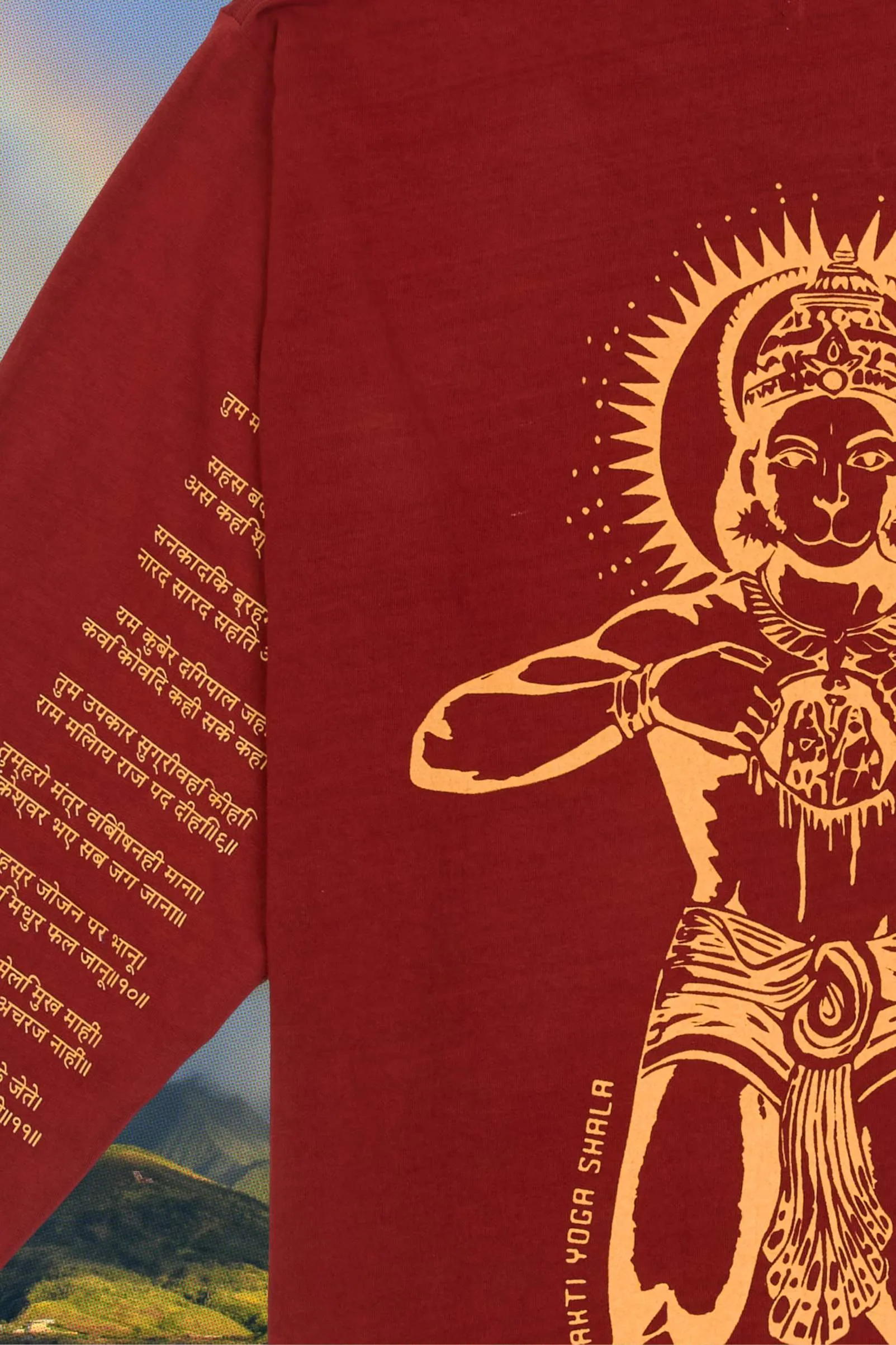 Regenerative Long Sleeve Tee | Hanuman Red sold by Christy Dawn product image thumbnail 3