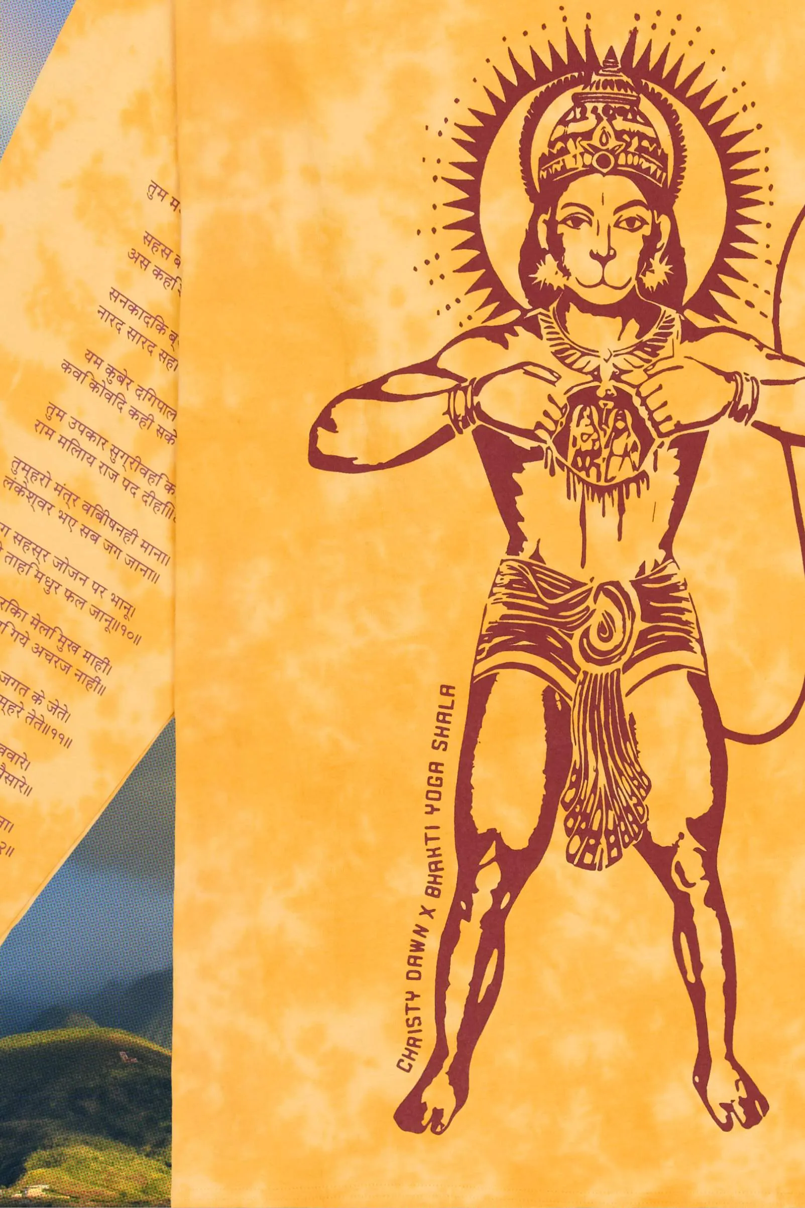 Regenerative Long Sleeve Tee | Hanuman Yellow sold by Christy Dawn product image thumbnail 3