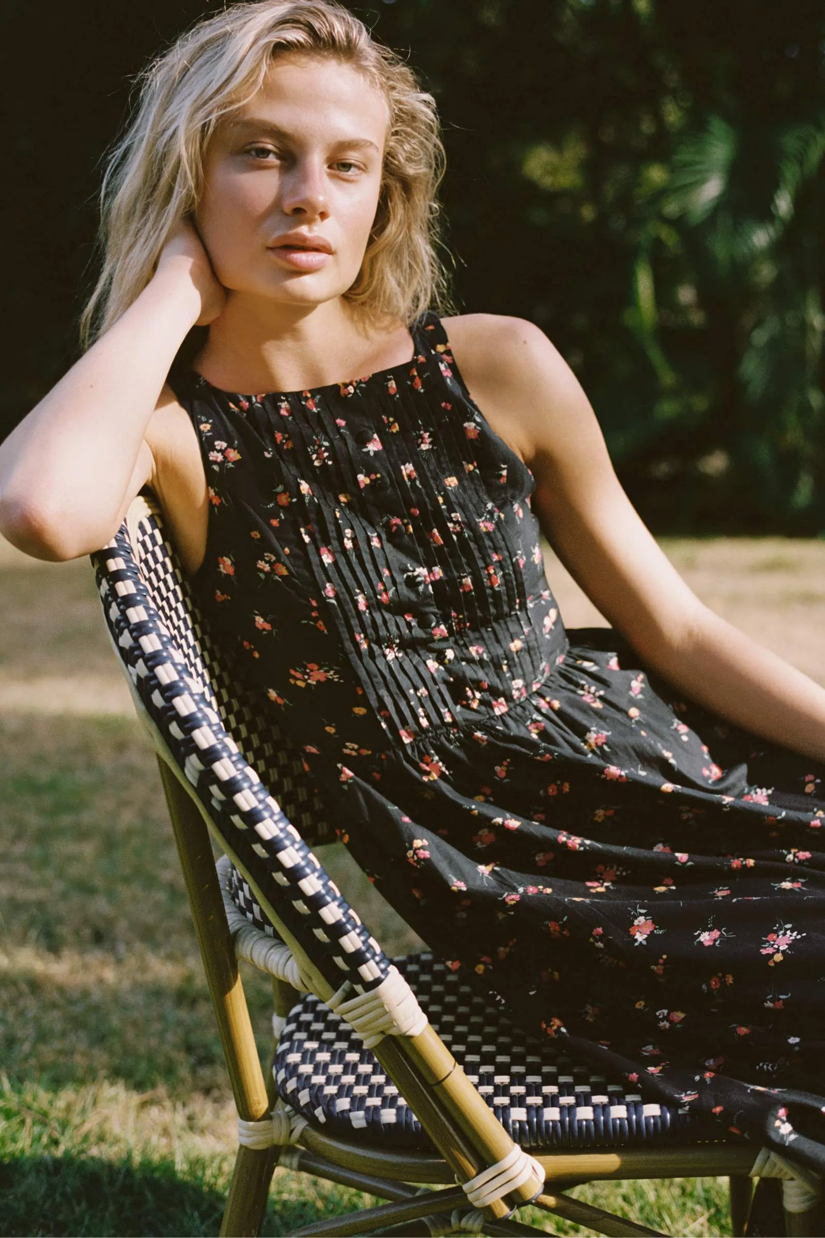 The Isola Dress | Lantana Blooms Black sold by Christy Dawn product image thumbnail 2