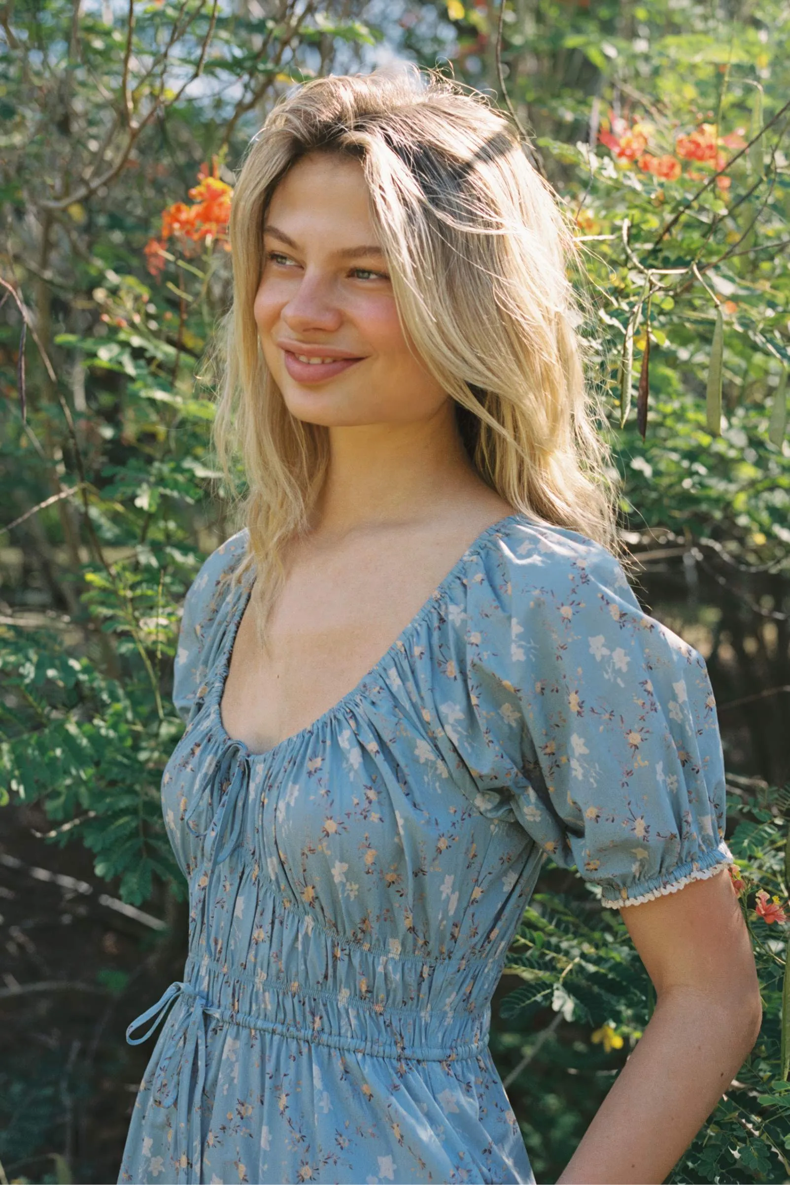 The Brynne Dress Petites | Pansy Blues sold by Christy Dawn product image thumbnail 5