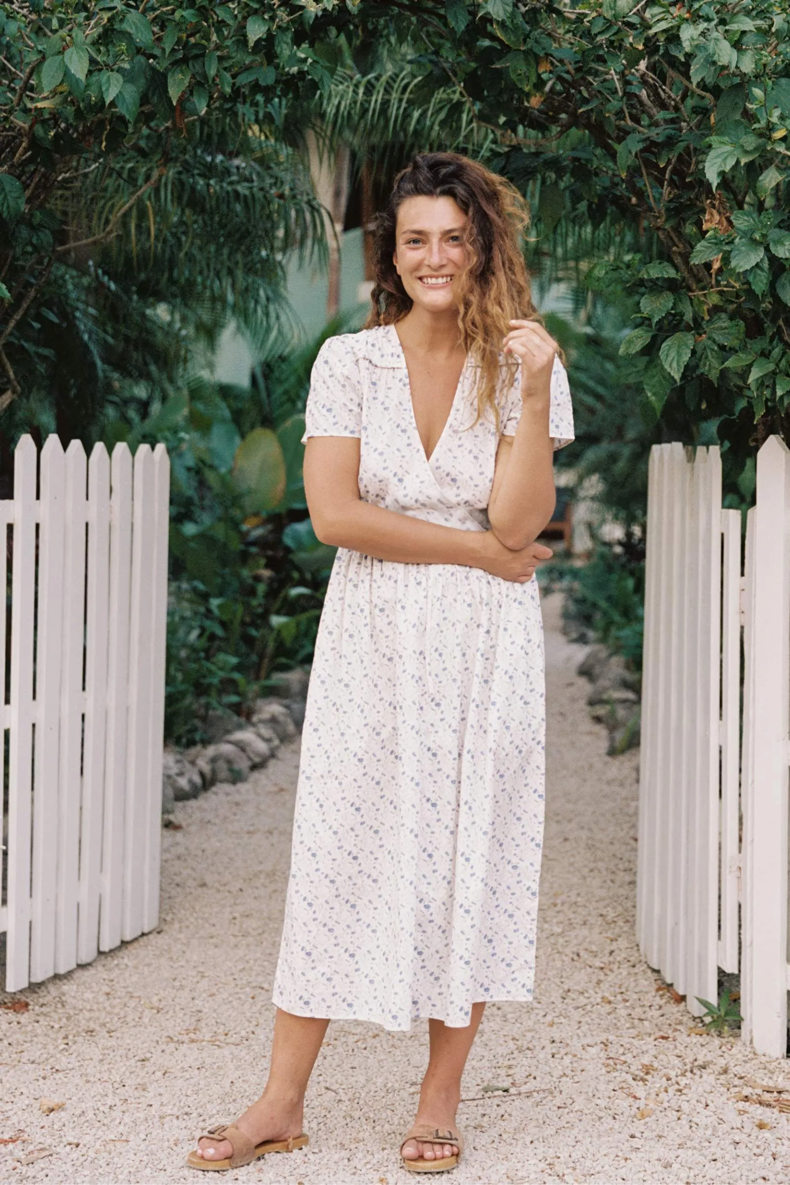 The Dawn Dress | Daisy Field Blue sold by Christy Dawn product image thumbnail 5