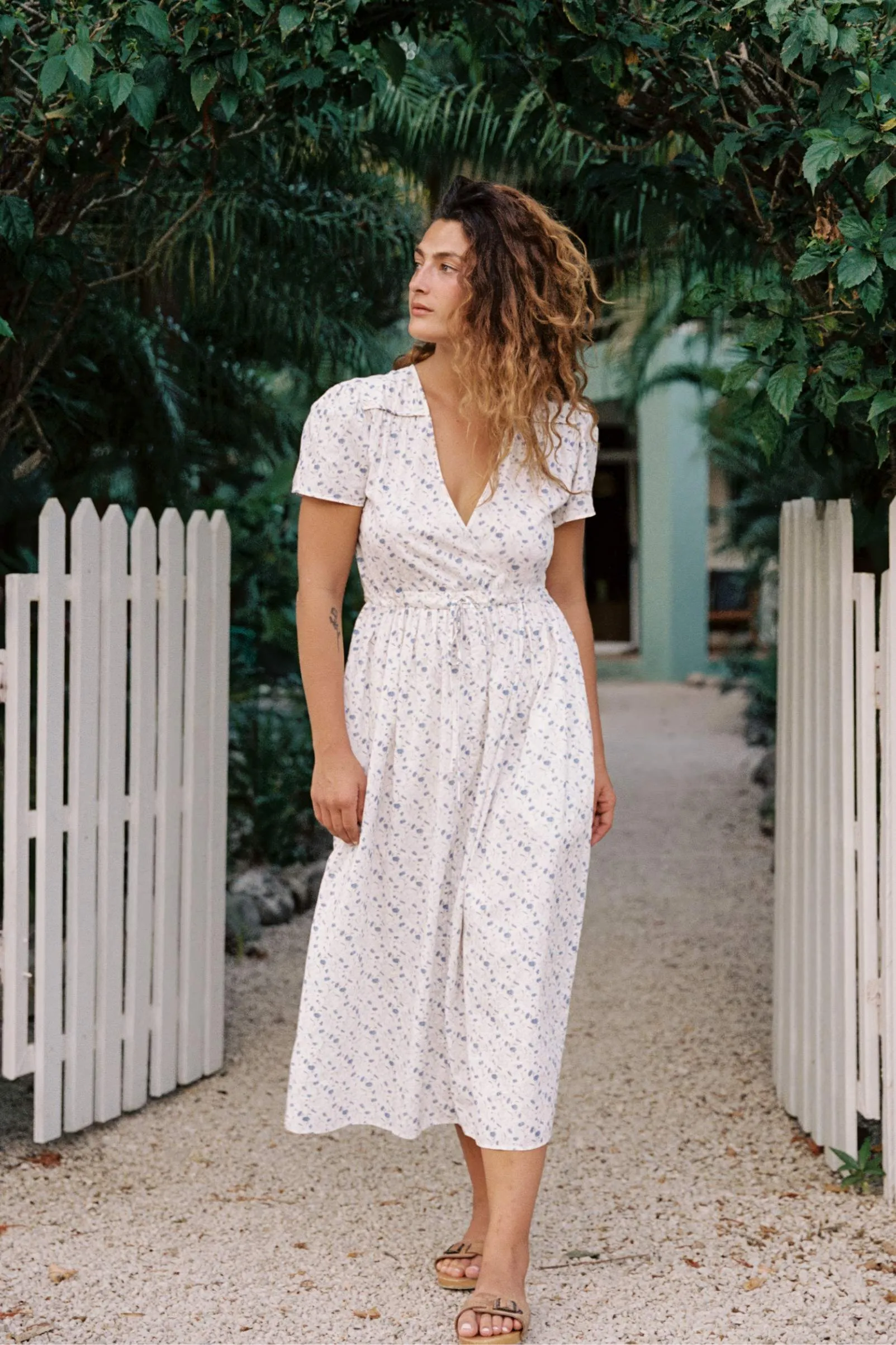 The Dawn Dress | Daisy Field Blue sold by Christy Dawn product image thumbnail 4