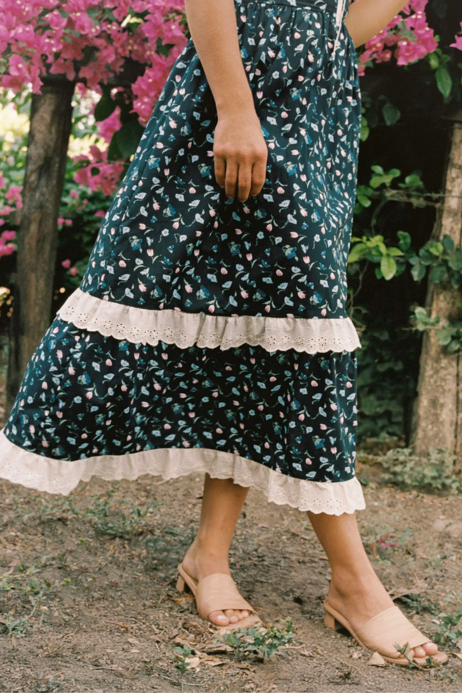 The Emma Dress | Noir Poppies sold by Christy Dawn product image thumbnail 3