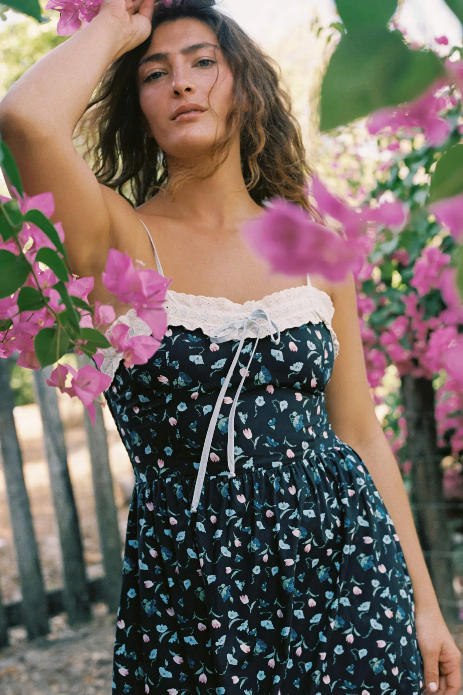 The Emma Dress | Noir Poppies sold by Christy Dawn