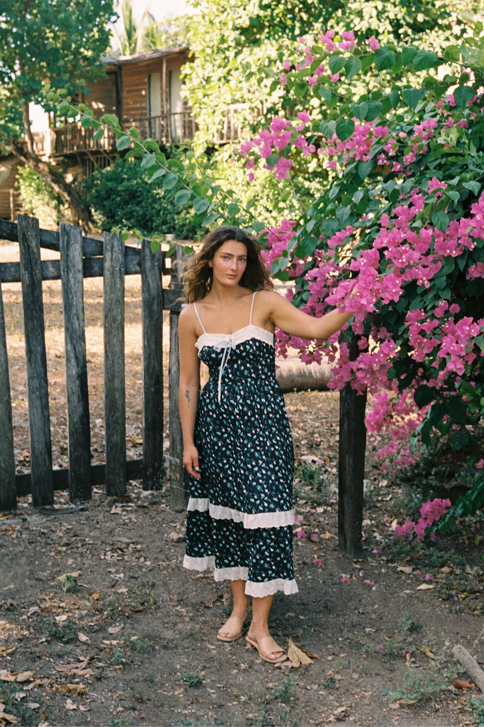 The Emma Dress | Noir Poppies sold by Christy Dawn product image thumbnail 2